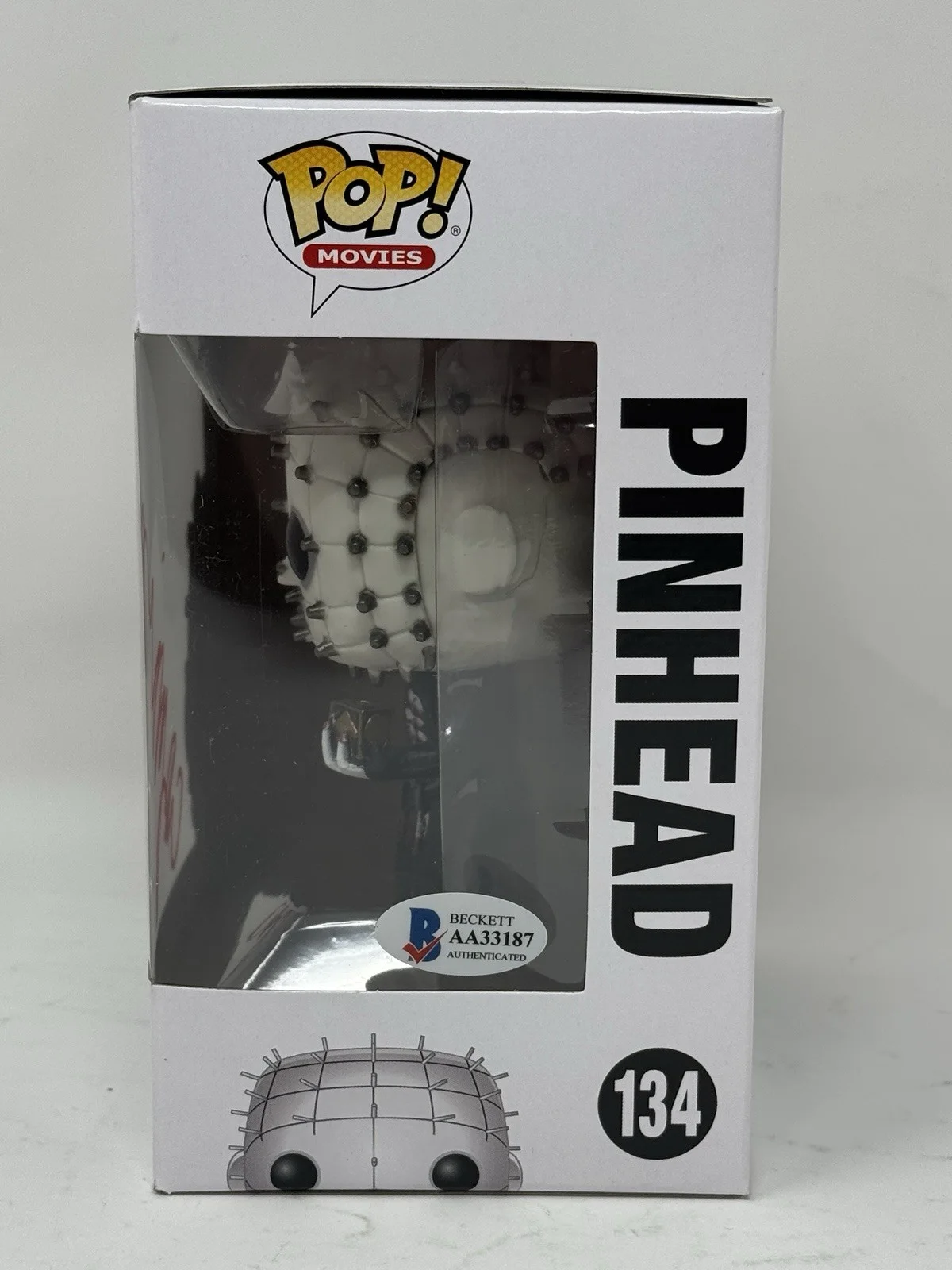 Clive Barker Signed Autographed Pinhead Funko Pop Hellraiser Figure Beckett COA, image 4