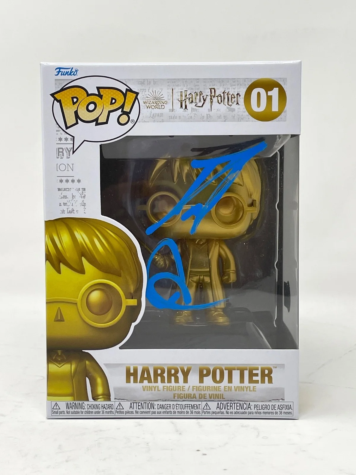 Daniel Radcliffe — Daniel Radcliffe Signed Harry Potter Funko Pop #01 Autograph Figure Beckett COA, image 2