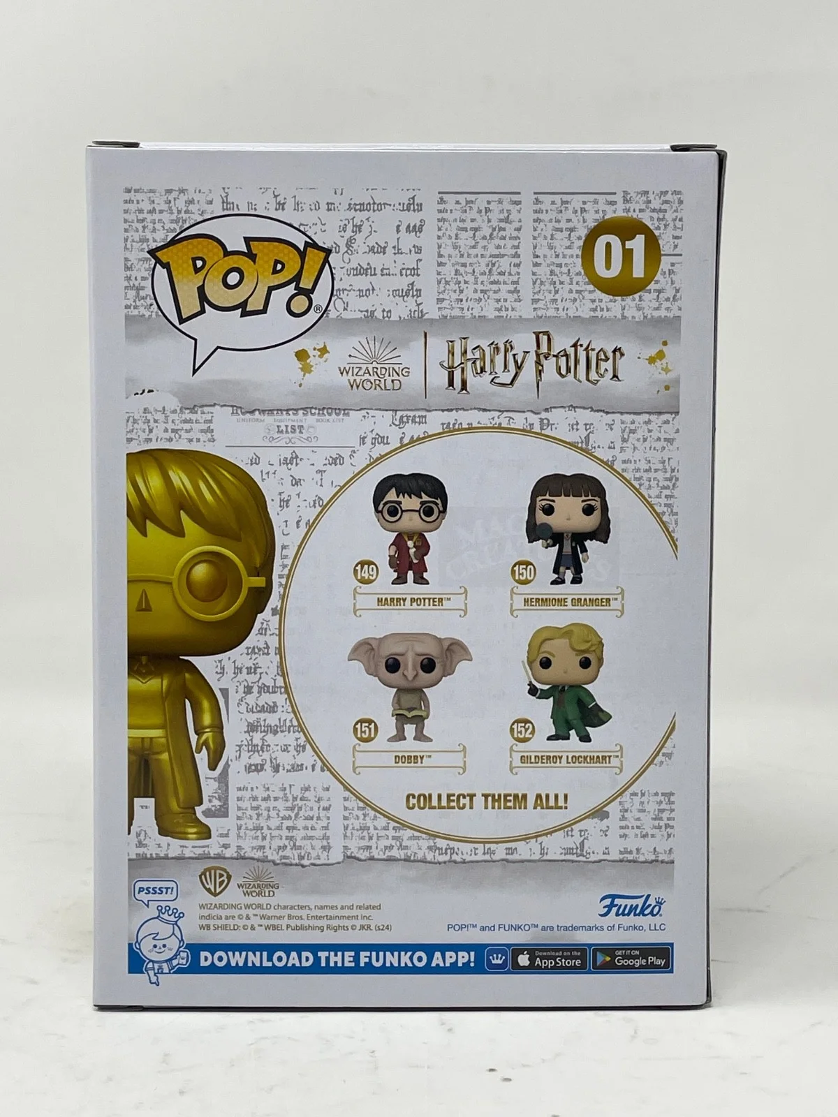 Daniel Radcliffe — Daniel Radcliffe Signed Harry Potter Funko Pop #01 Autograph Figure Beckett COA, image 3