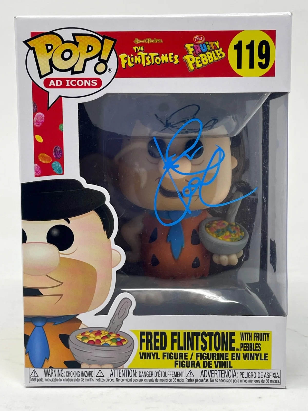 John Goodman — John Goodman Signed Fred Flintstone Funko Pop 119 The Flintstones Autograph BAS, image 2