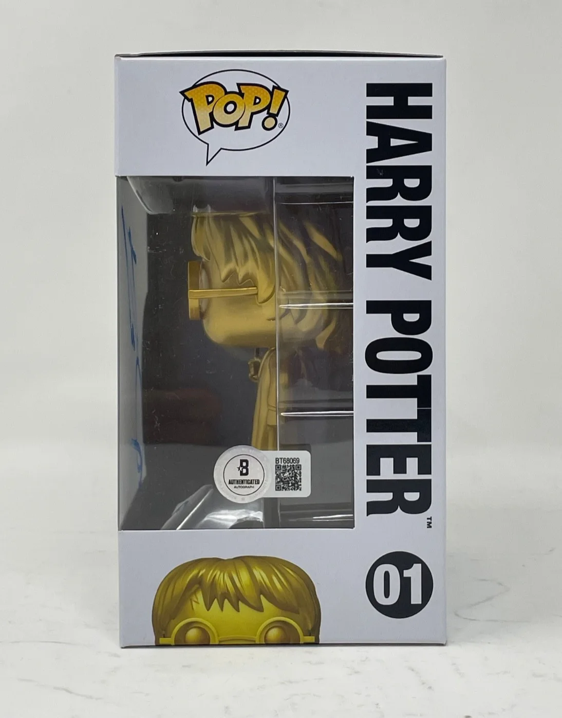 Daniel Radcliffe — Daniel Radcliffe Signed Harry Potter Funko Pop #01 Autograph Figure Beckett COA, изображение 5