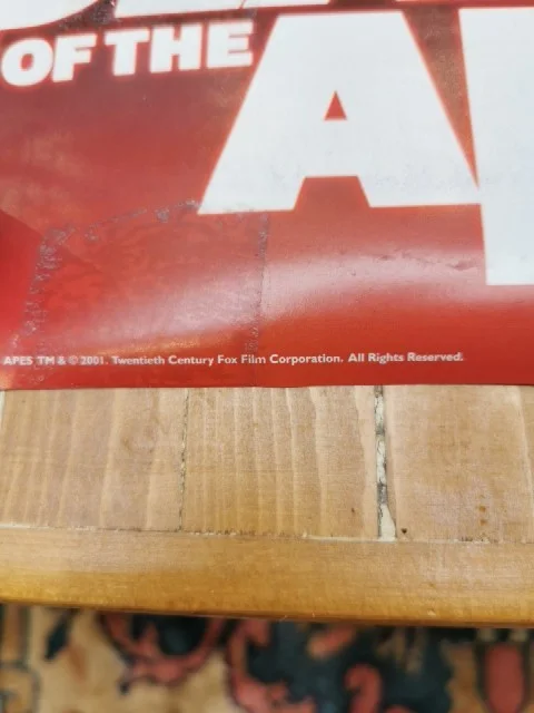 Original Vintage 2001 Planet Of The Apes Film Poster 25" X 35" FP0958, изображение 3