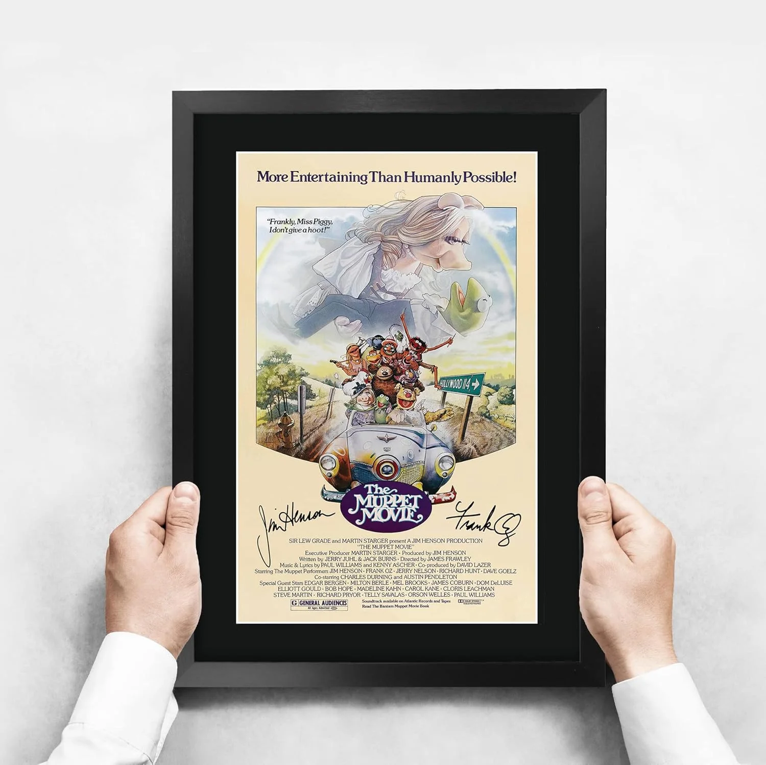 The Muppet Movie 16 x 12 inch Framed Gifts Printed Poster Signed Autograph Pictu, изображение 3