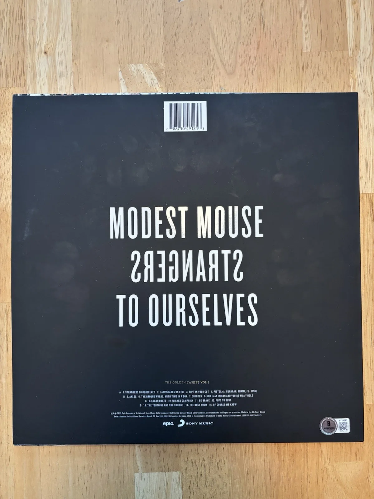 MODEST MOUSE SIGNED STRANGERS TO OURSELVES VINYL RECORD ISAAC BROCK Beckett COA, image 3