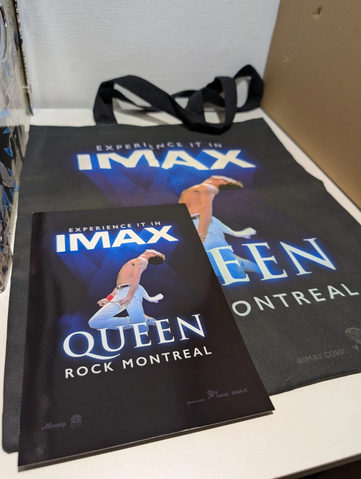 IMAX Queen Rock Montreal Movie London Attendee Promotional Tote Bag & Card Band, изображение 2