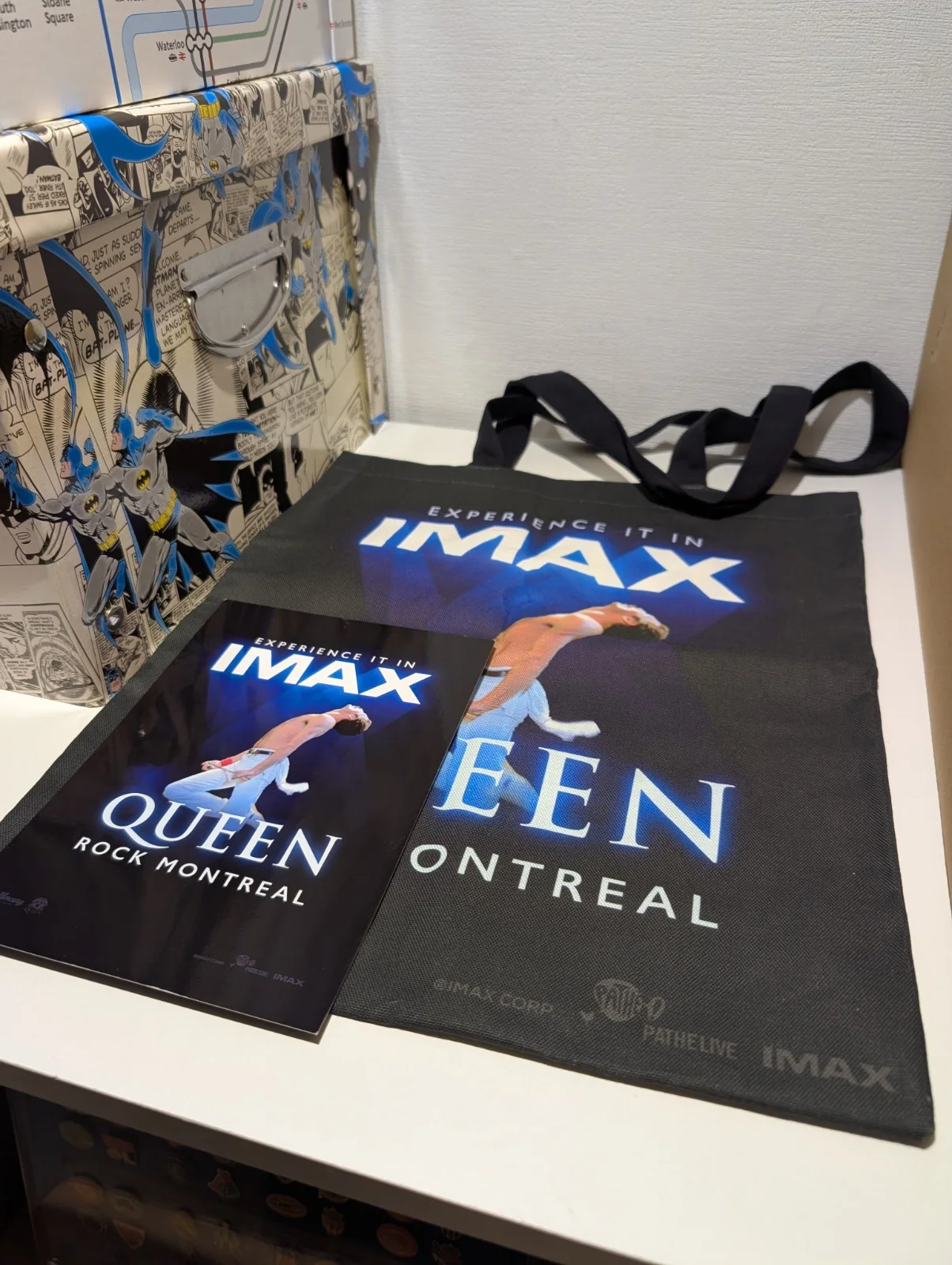 IMAX Queen Rock Montreal Movie London Attendee Promotional Tote Bag & Card Band, изображение 3