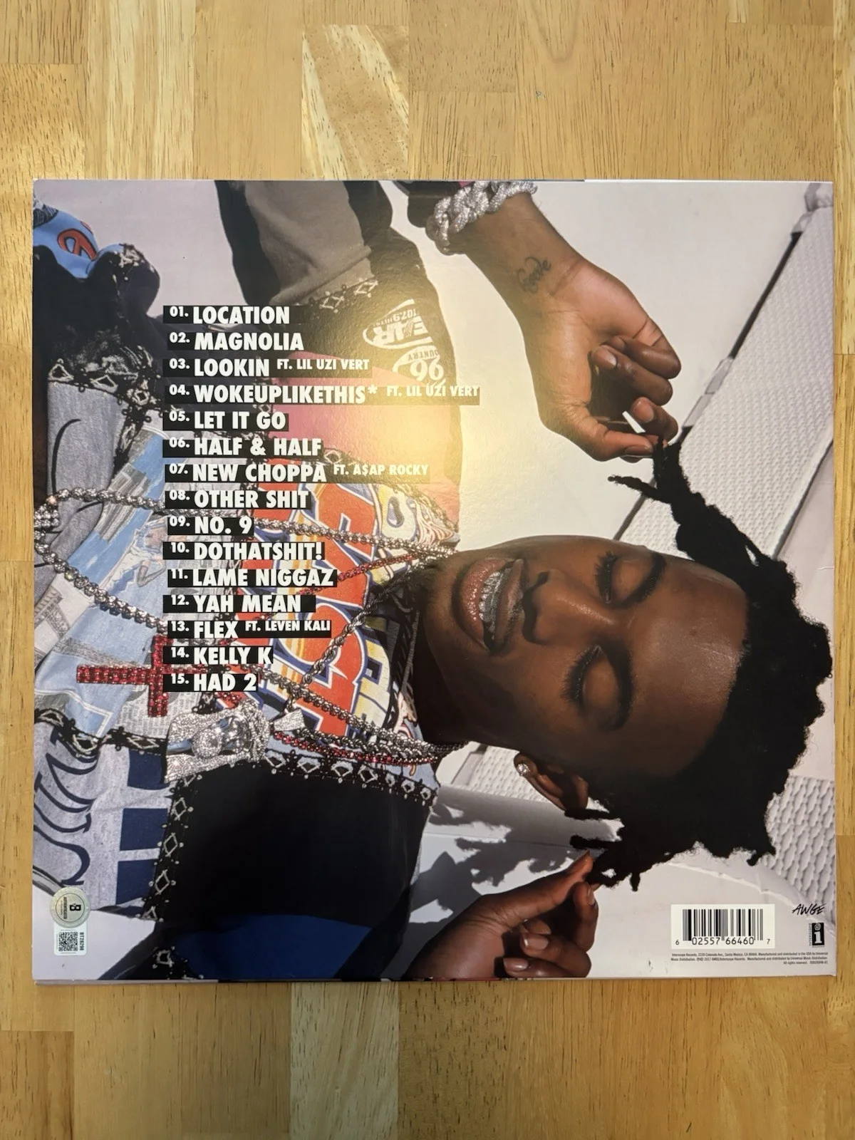 PLAYBOI CARTI SIGNED AUTOGRAPHED MIXTAPE ALBUM VINYL. Beckett COA, изображение 3