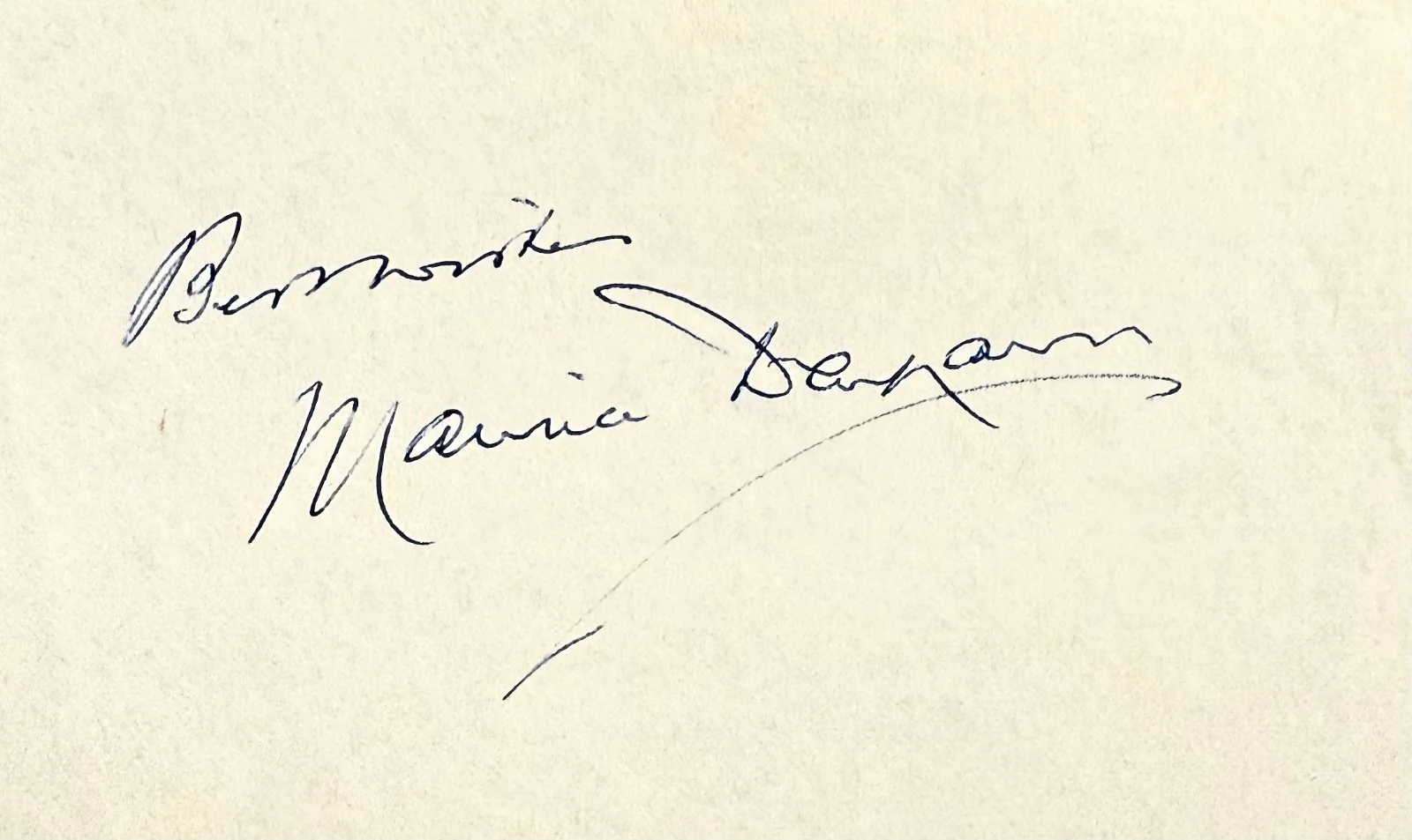 Maurice Denham — MAURICE DENHAM Signed Autographed 3"x 5" ALBUM PAGE Night of the Demon HYSTERIA, изображение 3