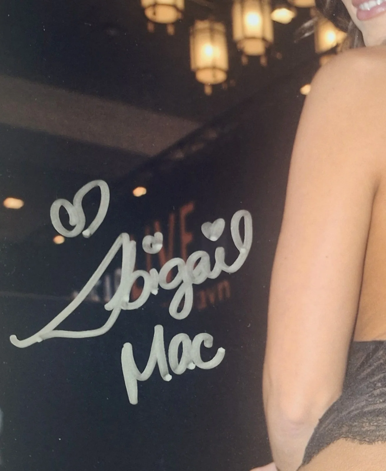 Abigail Mac Signed 8x12" Original PHOTO #3 - Backside, image 2