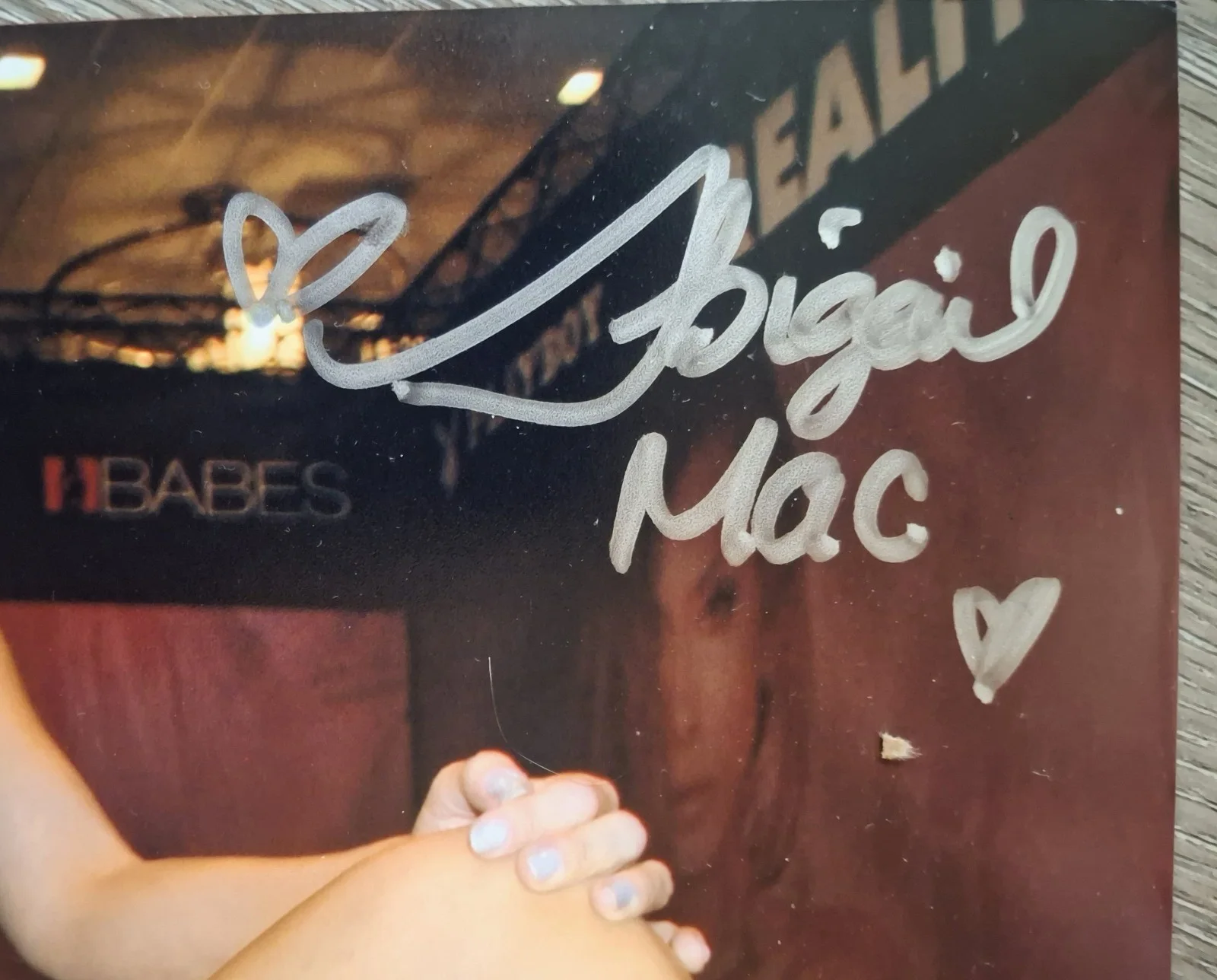 Abigail Mac Signed 8x12" Original PHOTO #4 - Showing Off, image 2