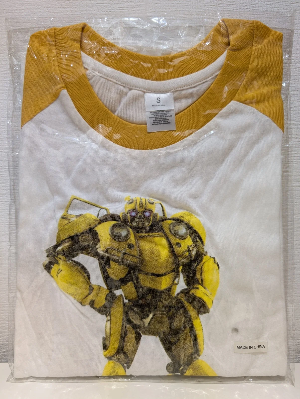 Bumblebee Movie Promotional Yellow Baseball T-Shirt NEW Transformers Promo Small, изображение 4