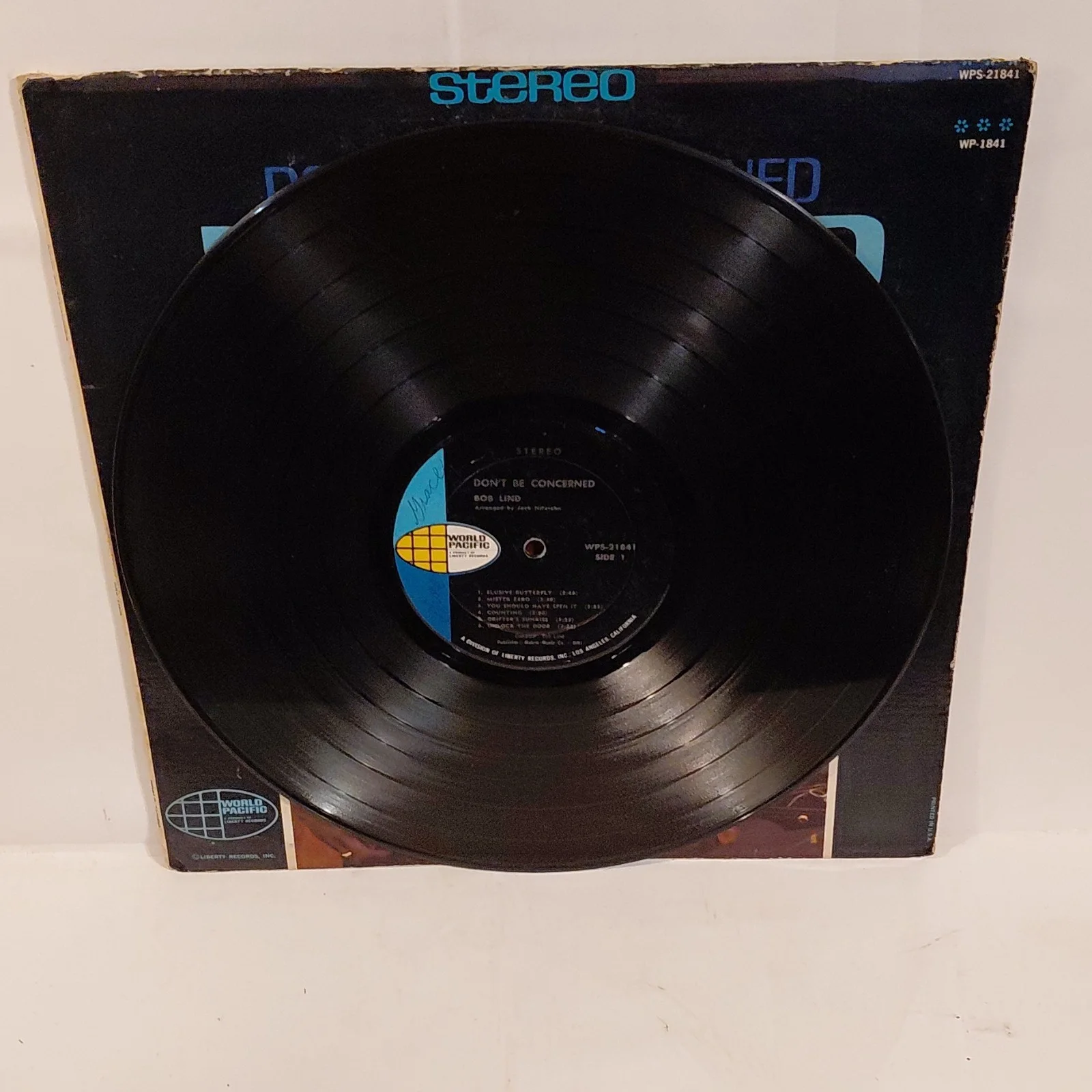 Bob Lind Don't Be Concerned Vinyl LP Signed Autographed Cover, image 3