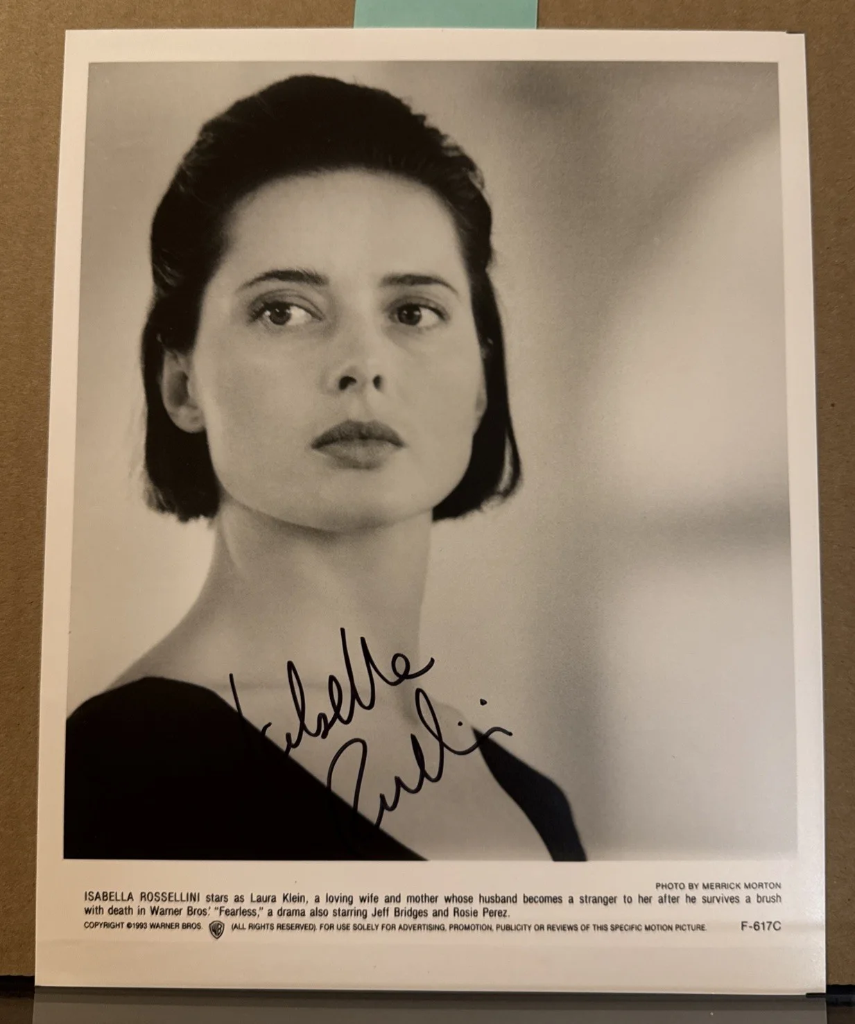 Isabella Rossellini — VTG ISABELLA ROSSELLINI Signed ITALIAN ACTRESS 8X10 Publicity Photo Autograph