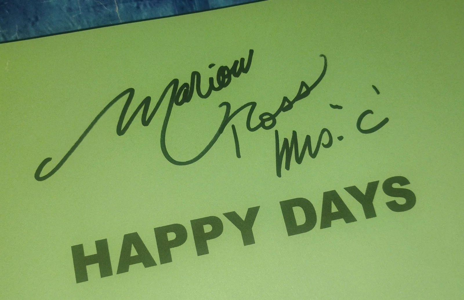 Henry Winkler & Marion Ross Hand Signed Happy Days Script COA - NO US TARIFF, image 3