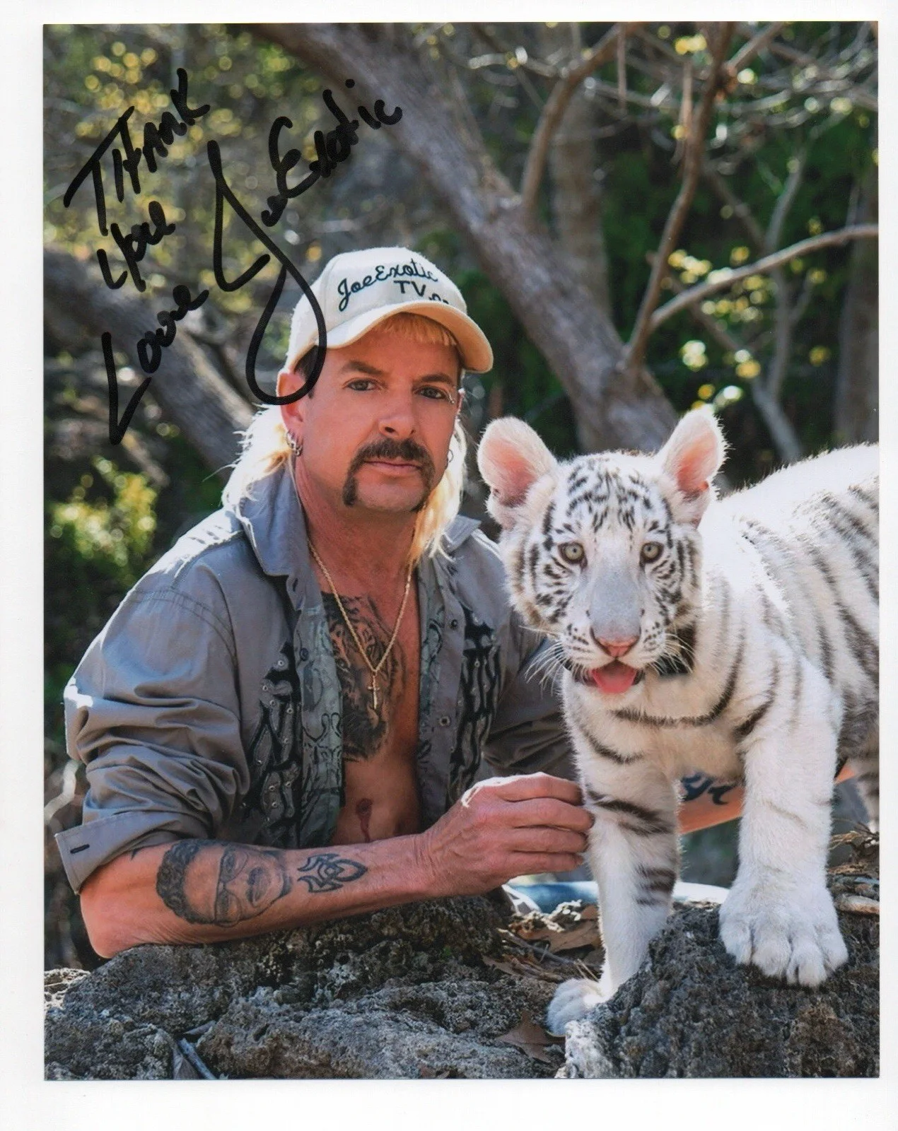 Joe Exotic — Joe Exotic signed autograph 8x10 Photo No COA Pass BAS PSA JSA Tiger King Antle