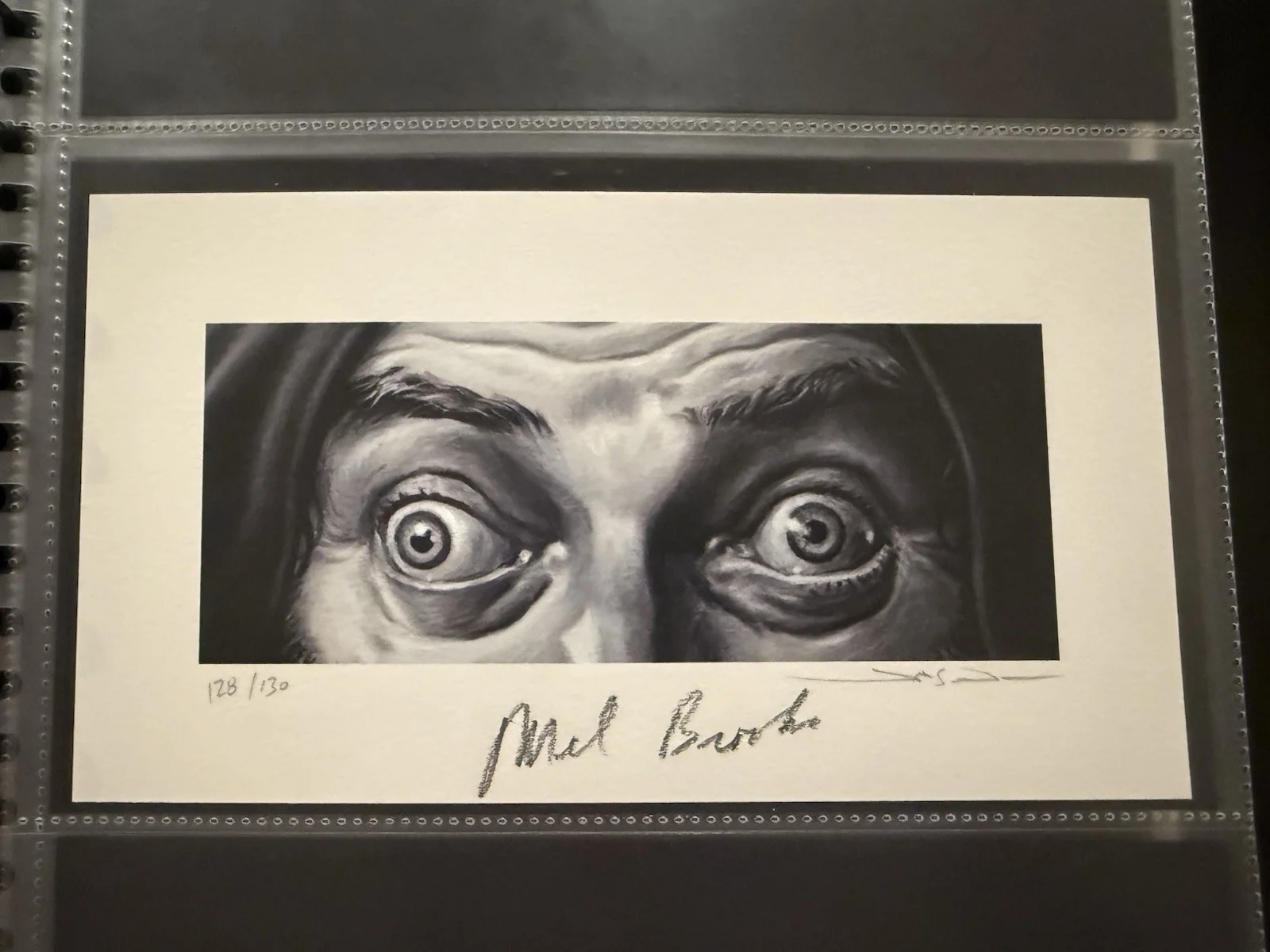 Mel Brooks — Mel Brooks signed young Frankenstein Print By Jason Edmiston EWAF Beckett COA, image 2