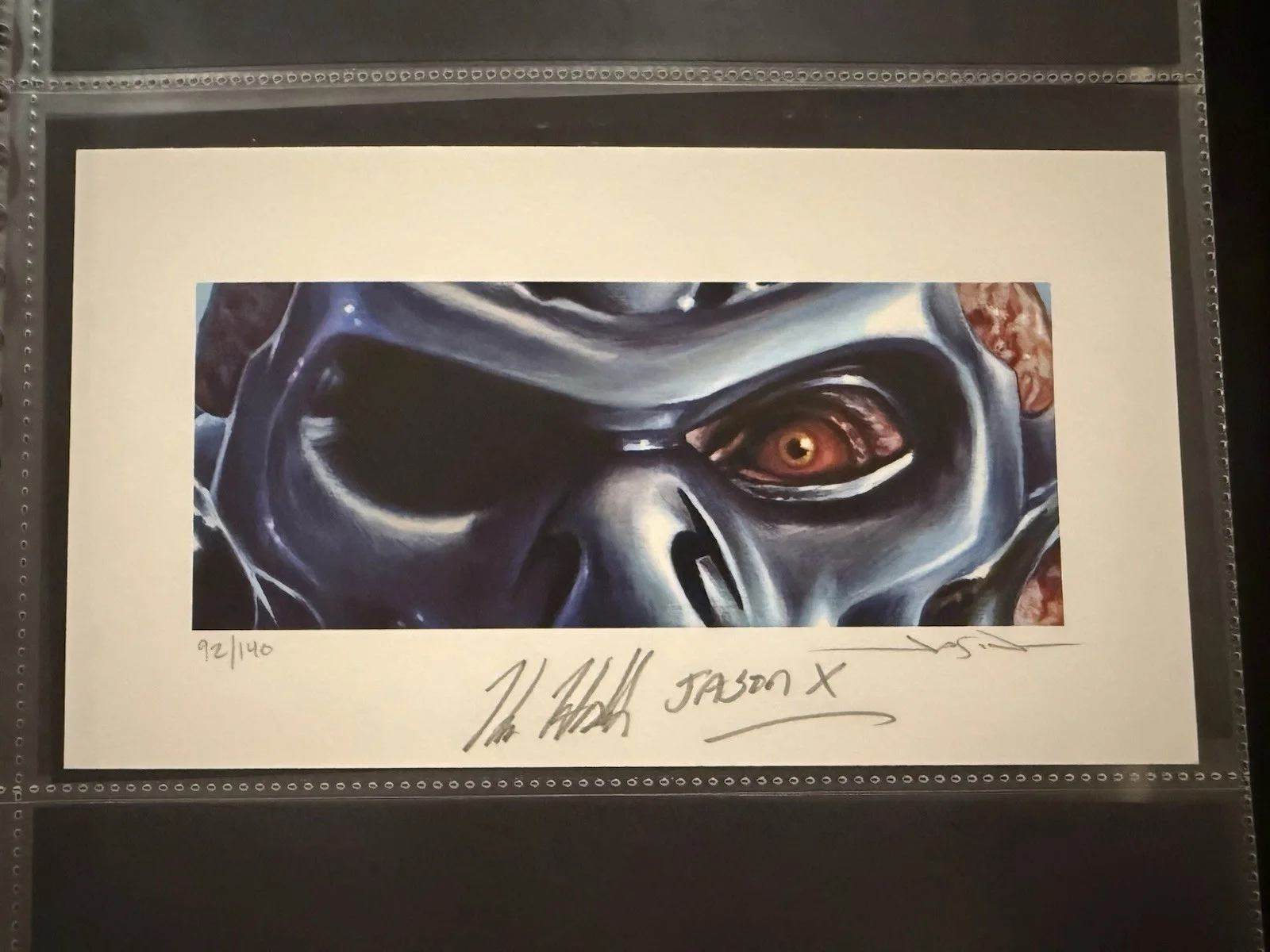 Kane Hodder — KANE HODDER SIGNED JASON X PRINT JASON EDMISTON EWAF BECKETT, изображение 2