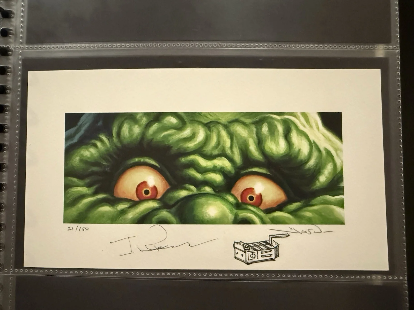 Ivan Reitman — Ivan Reitman signed Ghostbusters Print By Jason Edmiston EWAF Beckett COA, image 2