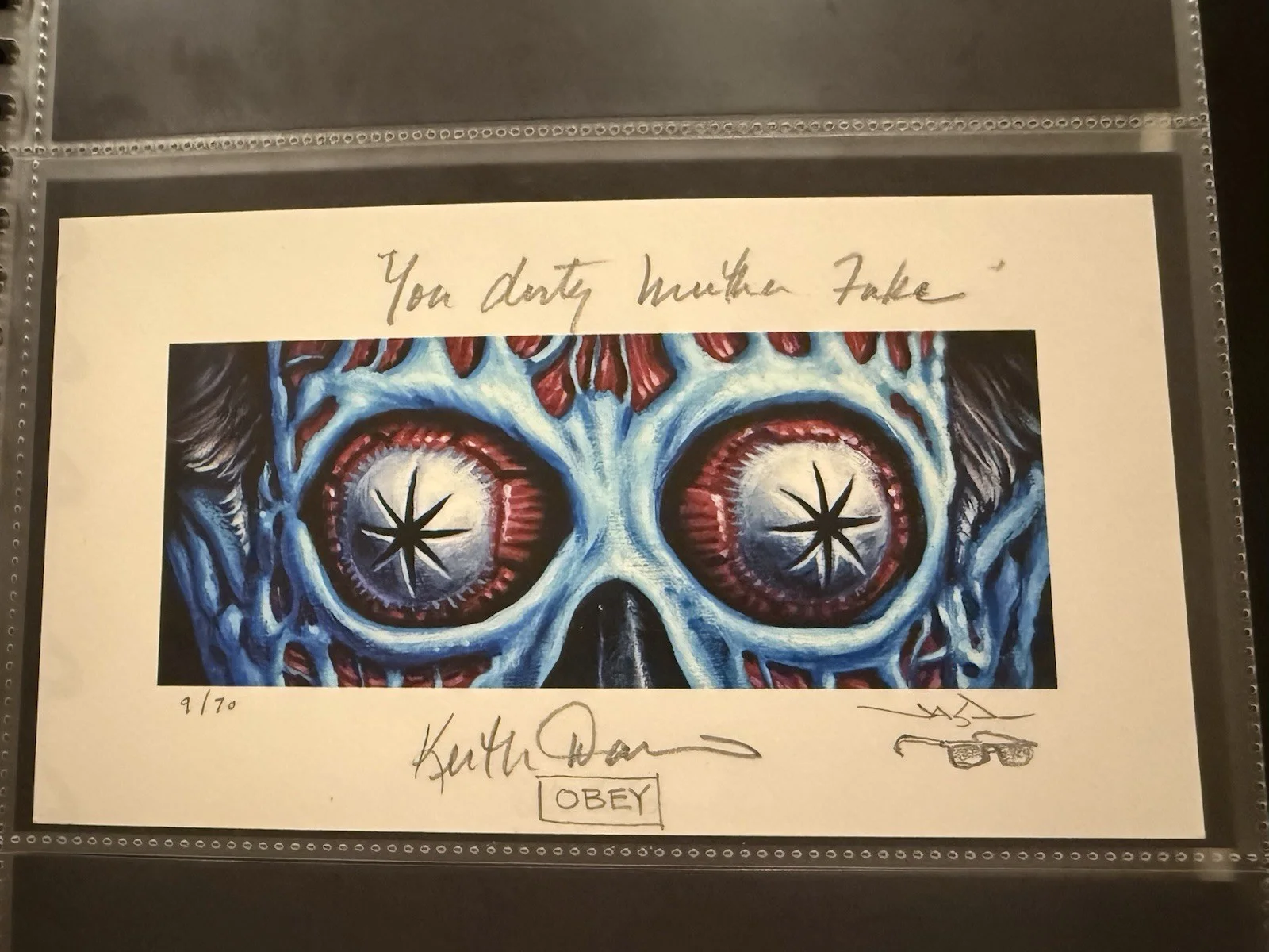 Keith David — Keith David signed They Live Print By Jason Edmiston EWAF Beckett COA *, image 2