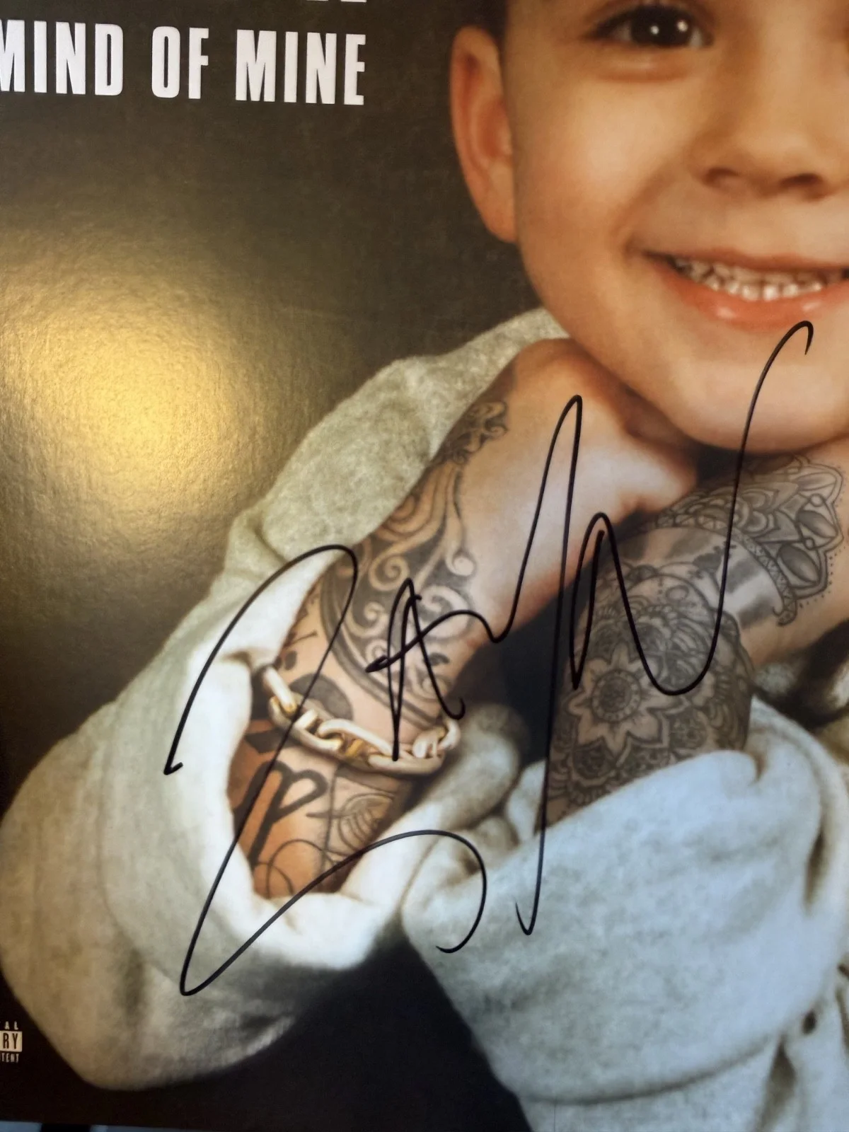 ZAYN signed Mind of Mine 12" lp album one direction, изображение 2