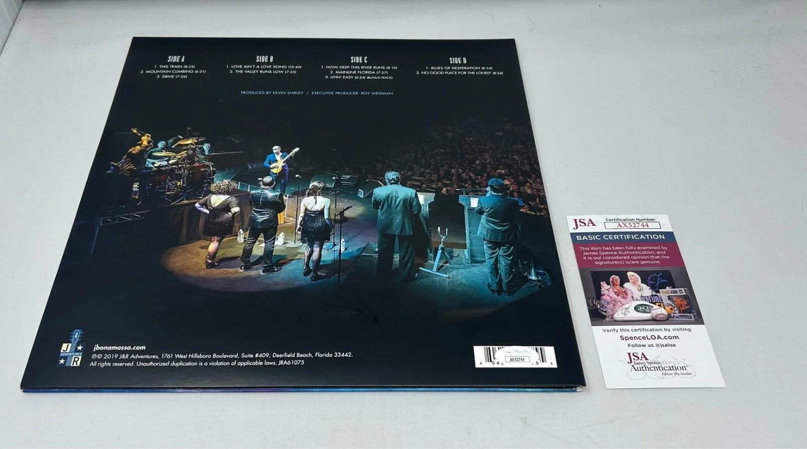 Joe Bonamassa signed Live At The Sydney Opera House Album JSA COA, image 2