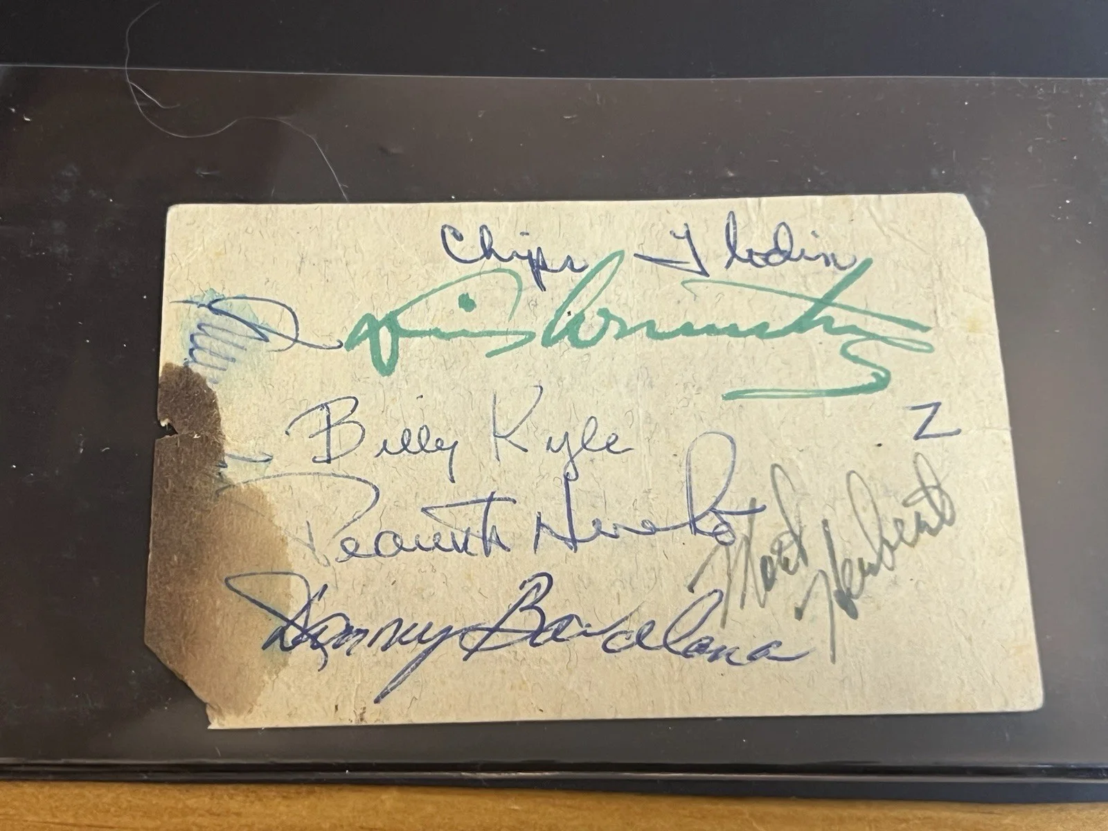 Louis Armstrong Billy Kyle Mort Herbert Danny Barcelona Autographs, image 2