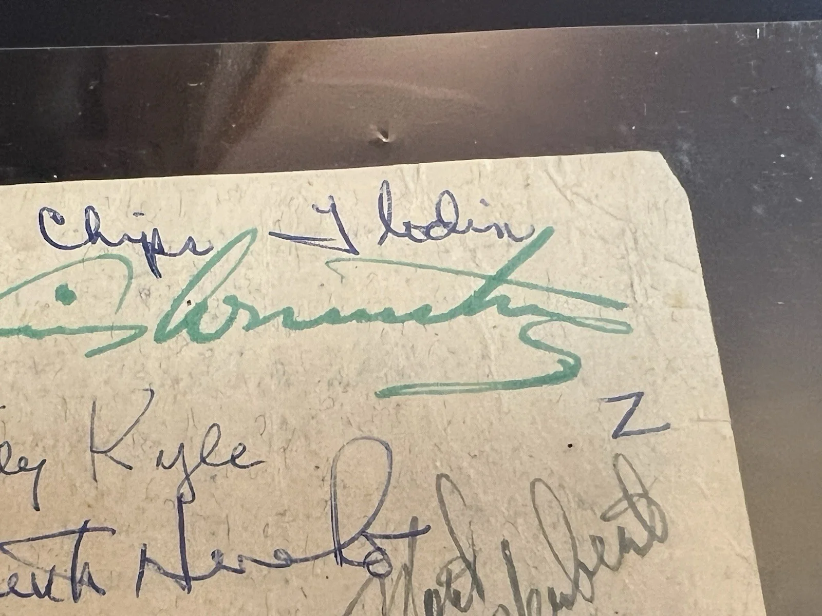 Louis Armstrong Billy Kyle Mort Herbert Danny Barcelona Autographs, image 3