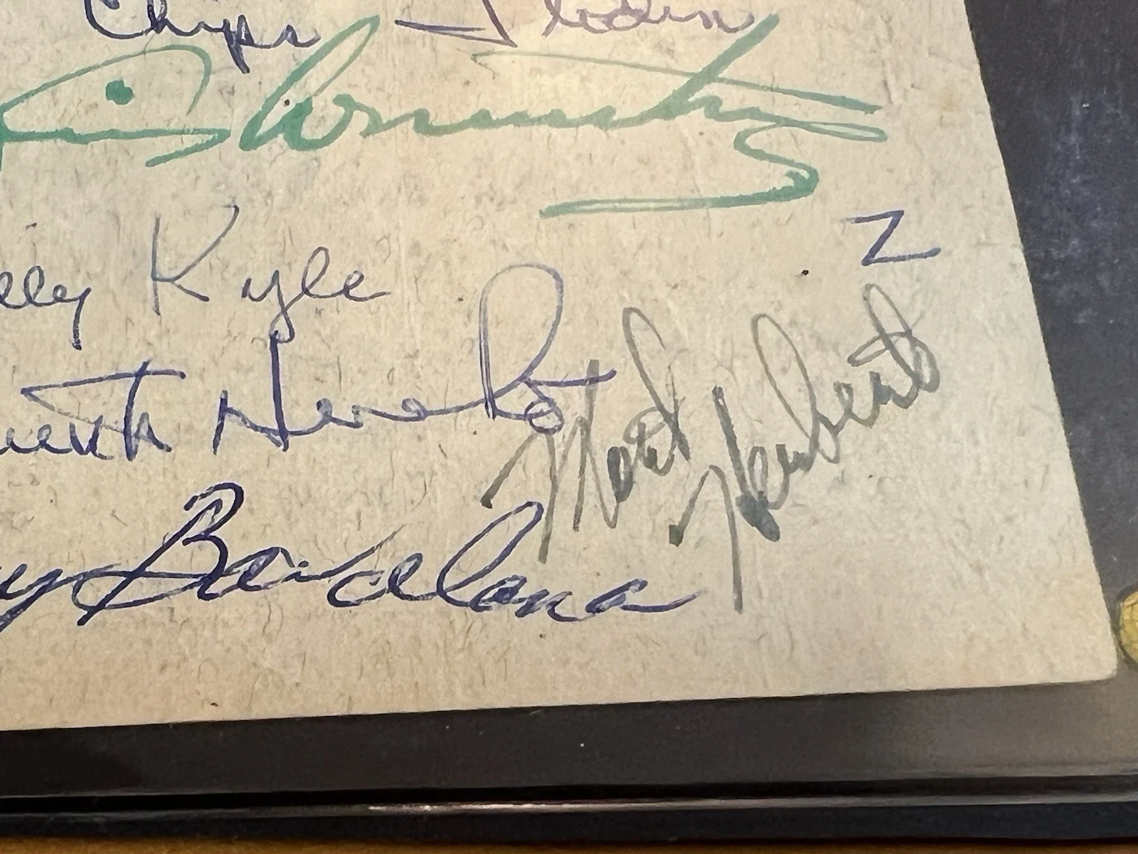 Louis Armstrong Billy Kyle Mort Herbert Danny Barcelona Autographs, image 4