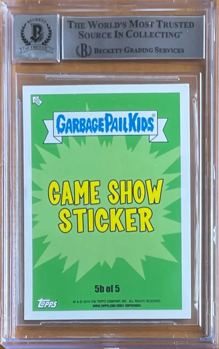JEFF FOXWORTHY — JEFF FOXWORTHY SIGNED 2016 GARBAGE PAIL KIDS FOX UNWORTHY BAS BGS 10 AUTOGRAPH, изображение 2