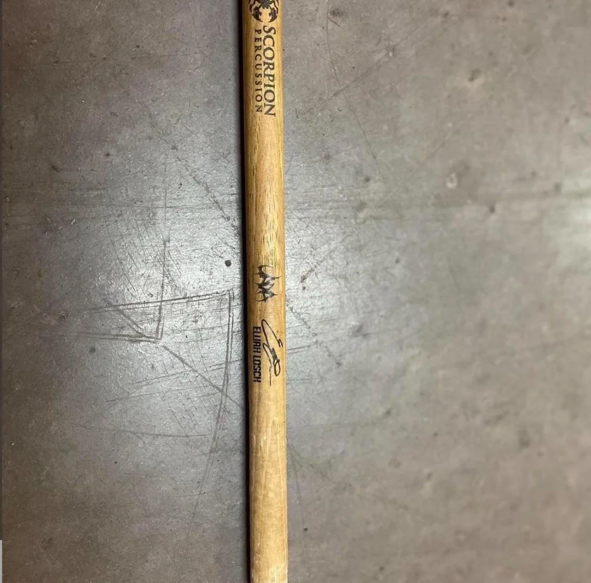 UADA signature Drum Stick Signed Elijah Losch, image 2