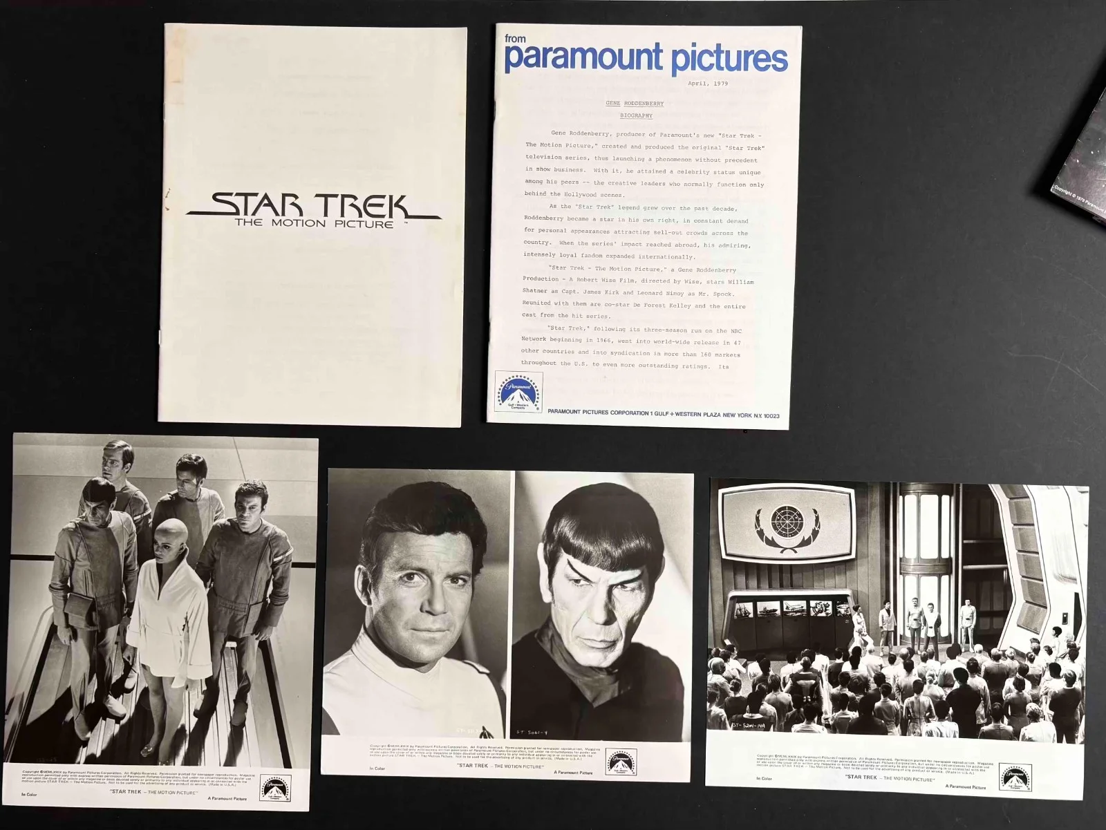Star Trek The Motion Picture ORIGINAL Film Press Kit + 3x Stills Shatner Nimoy, изображение 5