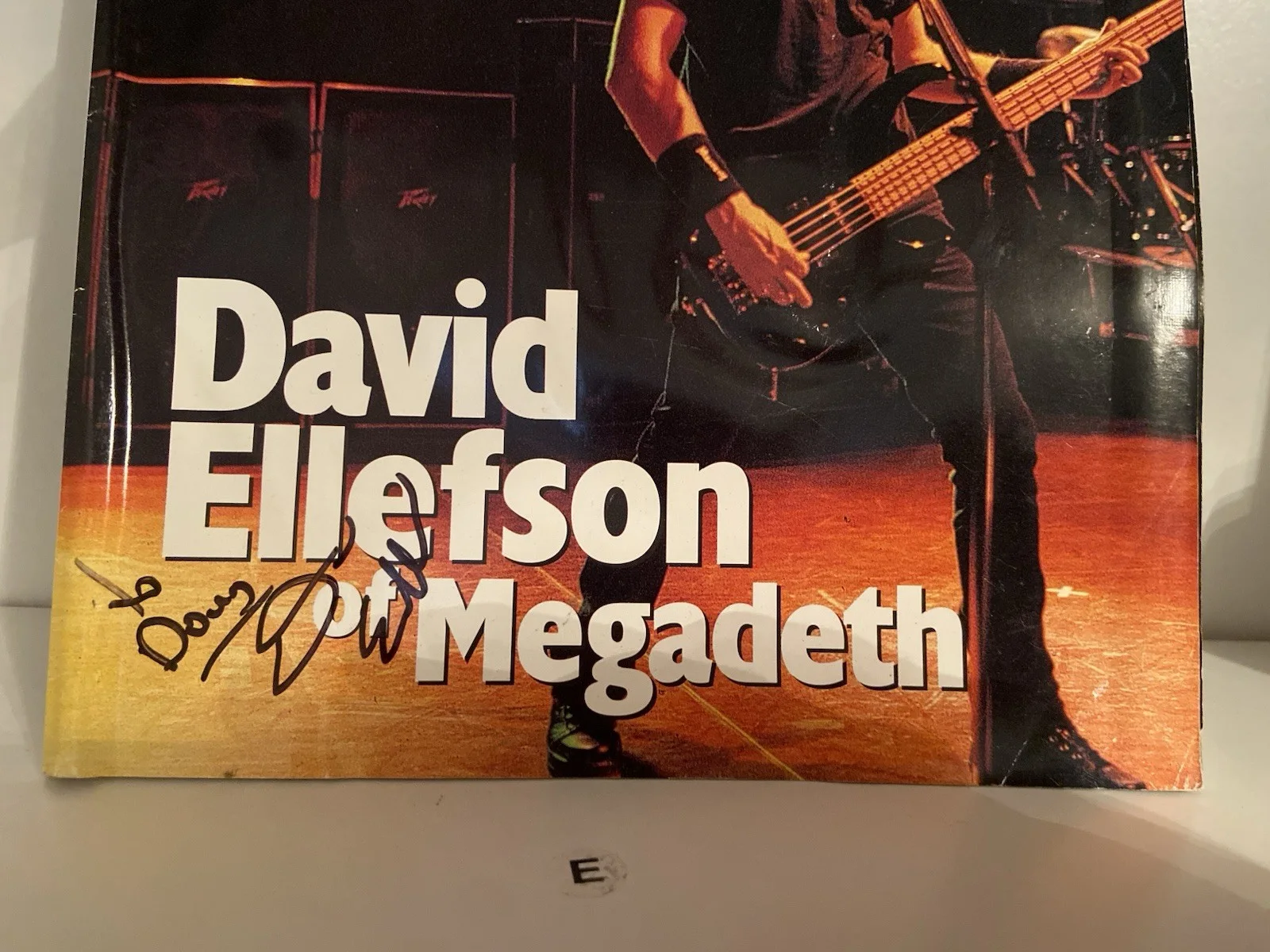 Signed David Ellefson Magazine Awesome Peice, image 2