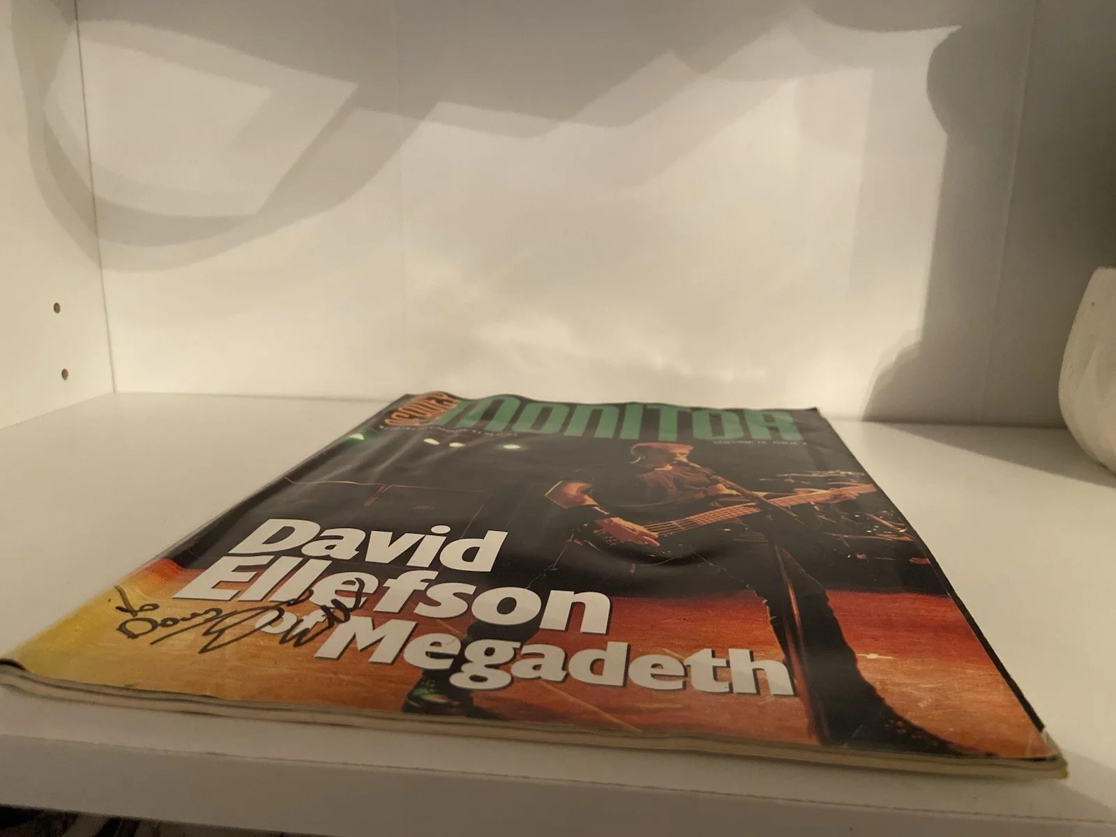 Signed David Ellefson Magazine Awesome Peice, image 4