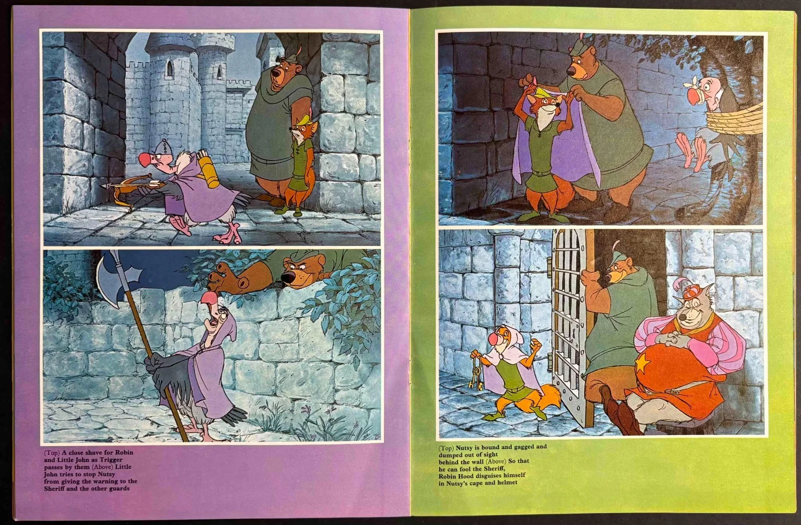 Robin Hood ORIGINAL Film Movie Brochure Walt Disney FIRST RELEASE 1973, изображение 3