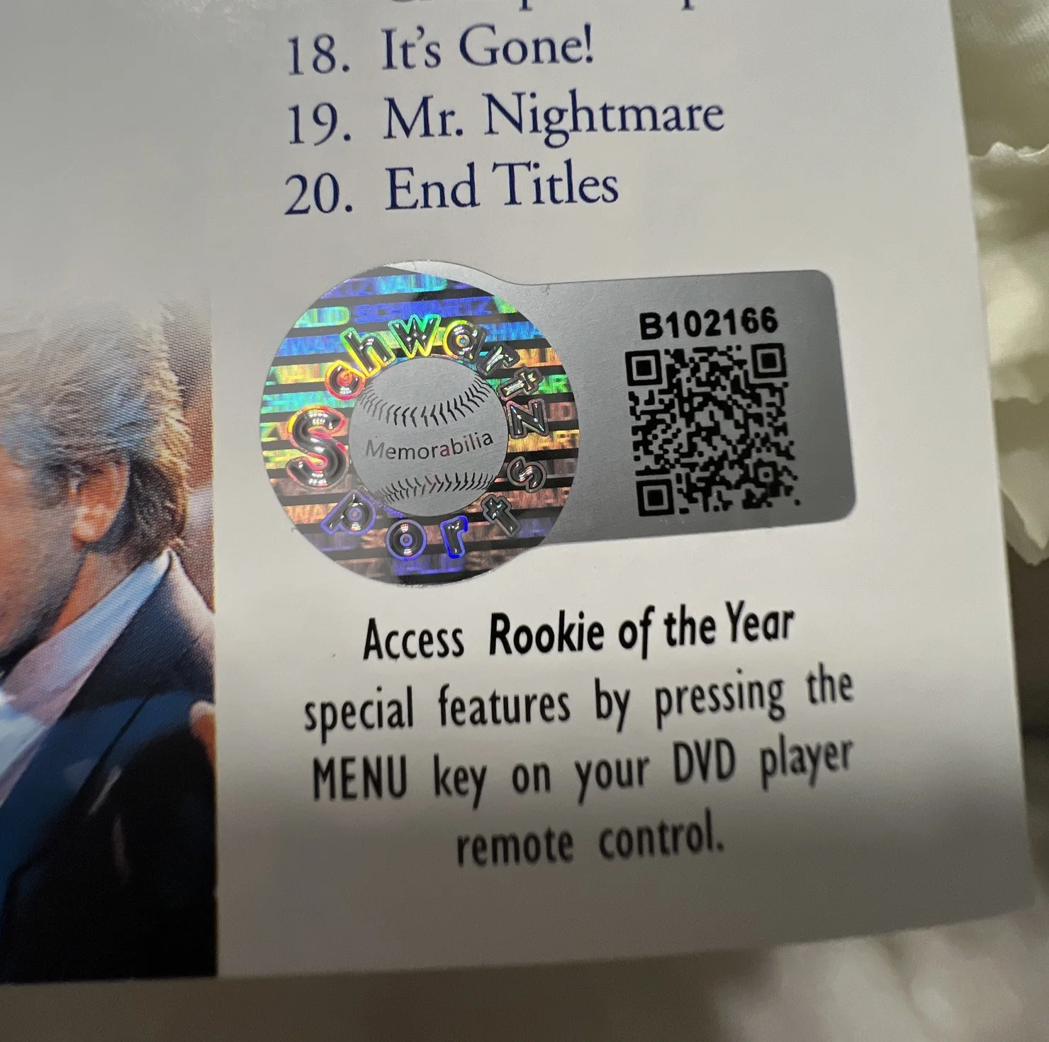 Thomas Ian Nicholas — Thomas Ian Nicholas Henry Rowengartner Cubs Rookie Of The Year Signed DVD Insert, image 2