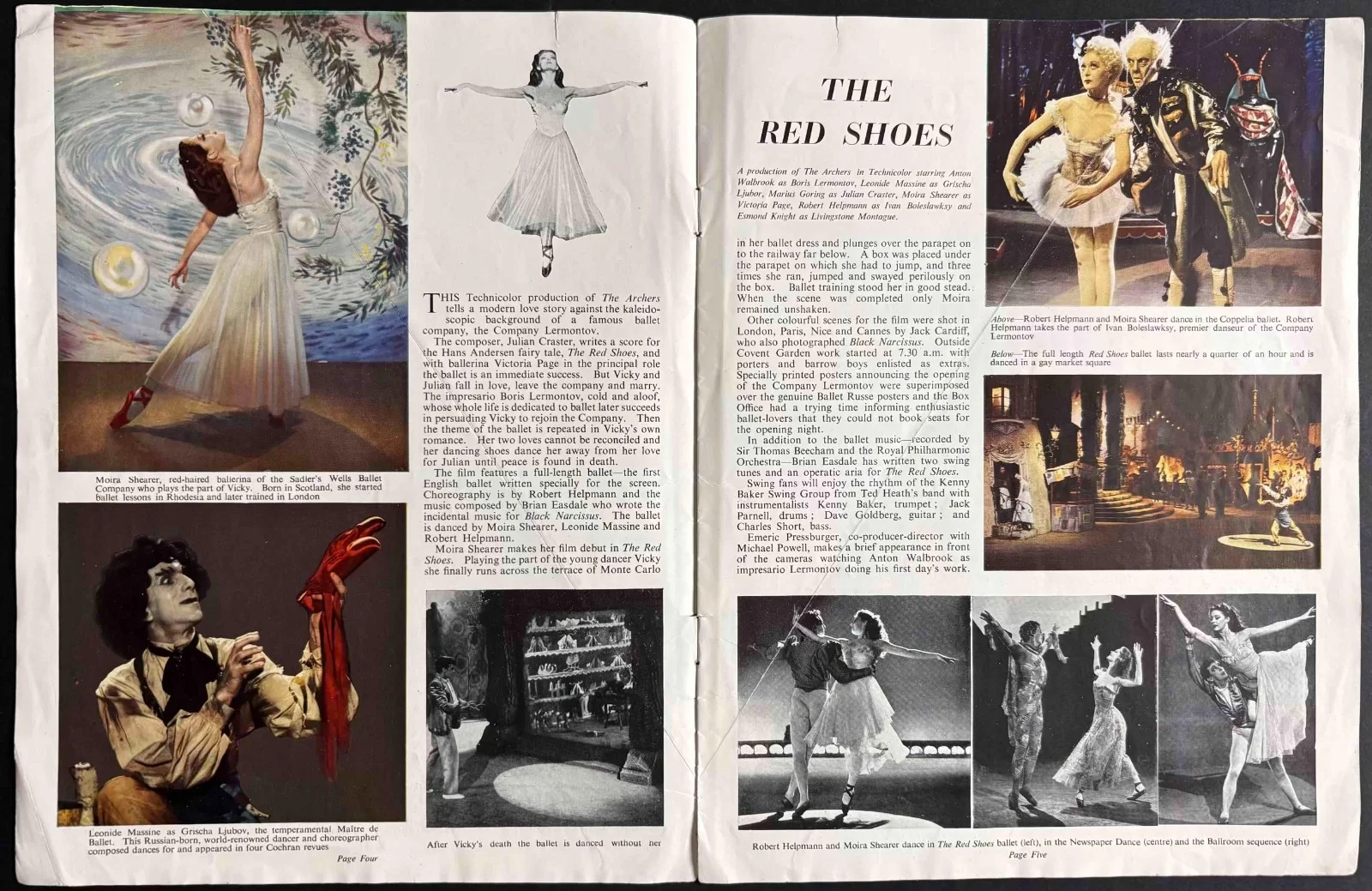 Spring Film Preview ORIGINAL 1940s Film Magazine incl. Preview for Red Shoes, изображение 2