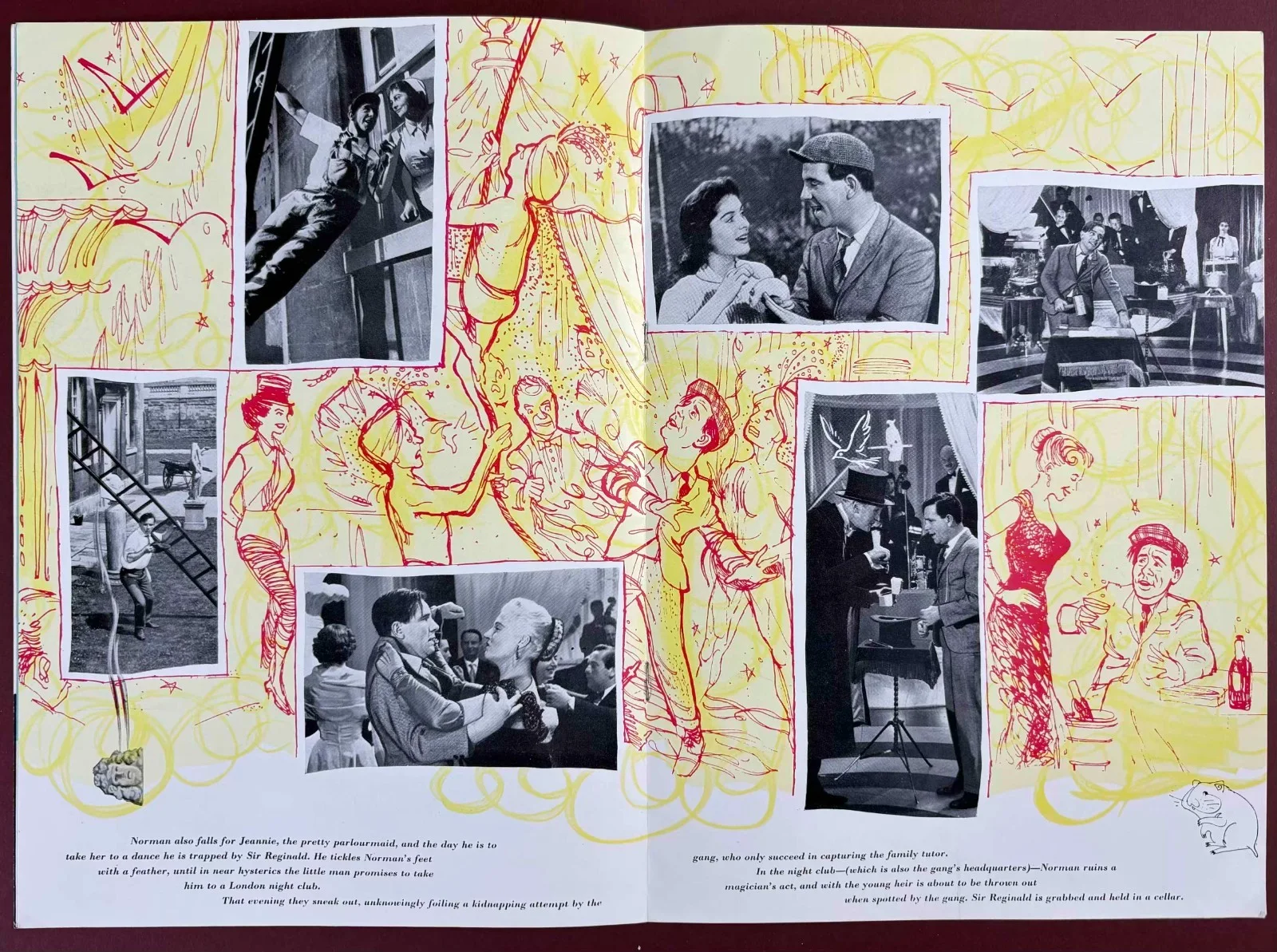 Up in the World ORIGINAL UK Film Campaign Book Norman Wisdom 1956, изображение 3