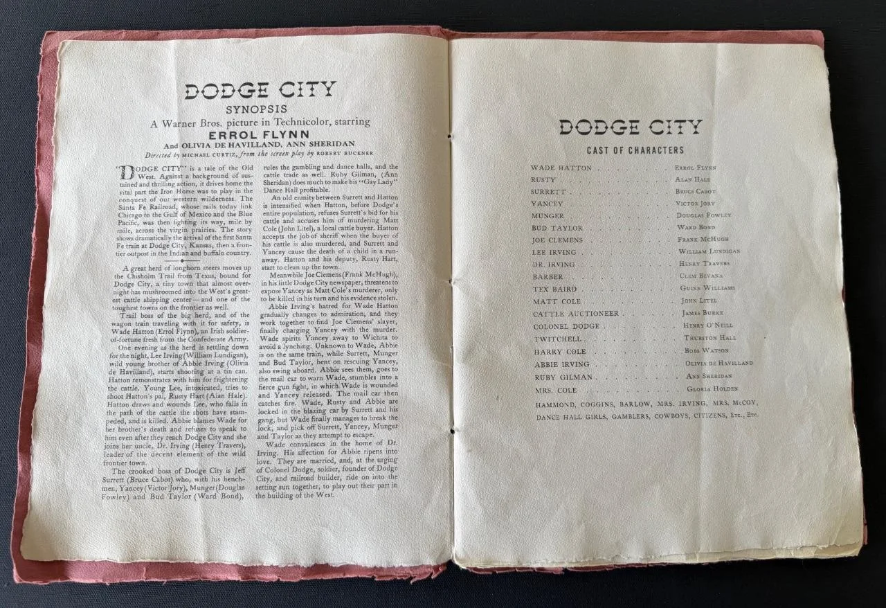 Humphrey Bogart — 1939 Dodge City World Premiere Book 54 autographs Humphrey Bogart PSA/DNA Errol, изображение 4