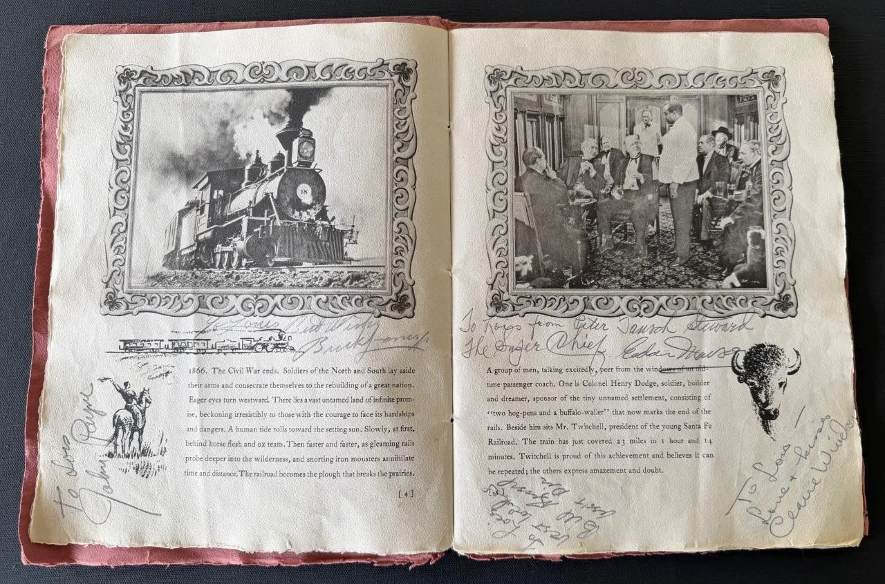 Humphrey Bogart — 1939 Dodge City World Premiere Book 54 autographs Humphrey Bogart PSA/DNA Errol, изображение 5