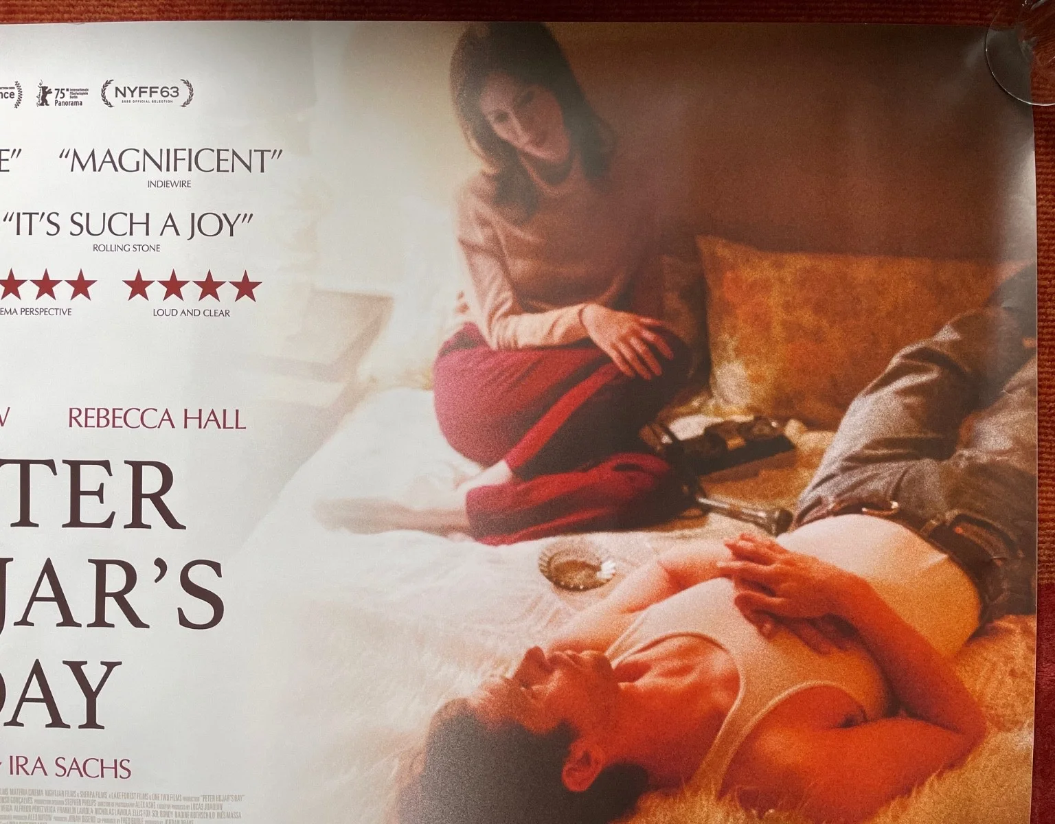 PETER HUJAR'S DAY (2025) Original UK Quad Movie Poster Ben Whishaw, Rebecca Hall, изображение 3