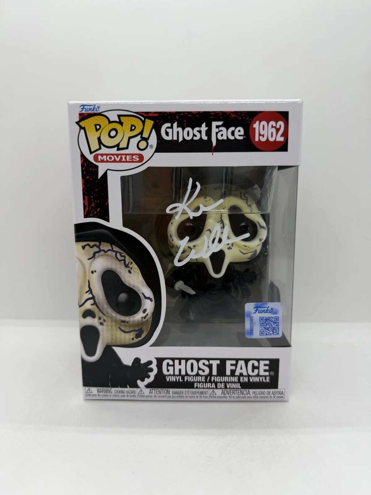 Kevin williamson — Kevin Williamson SIGNED Scream Ghost Face FUNKO POP #1962 SWAU