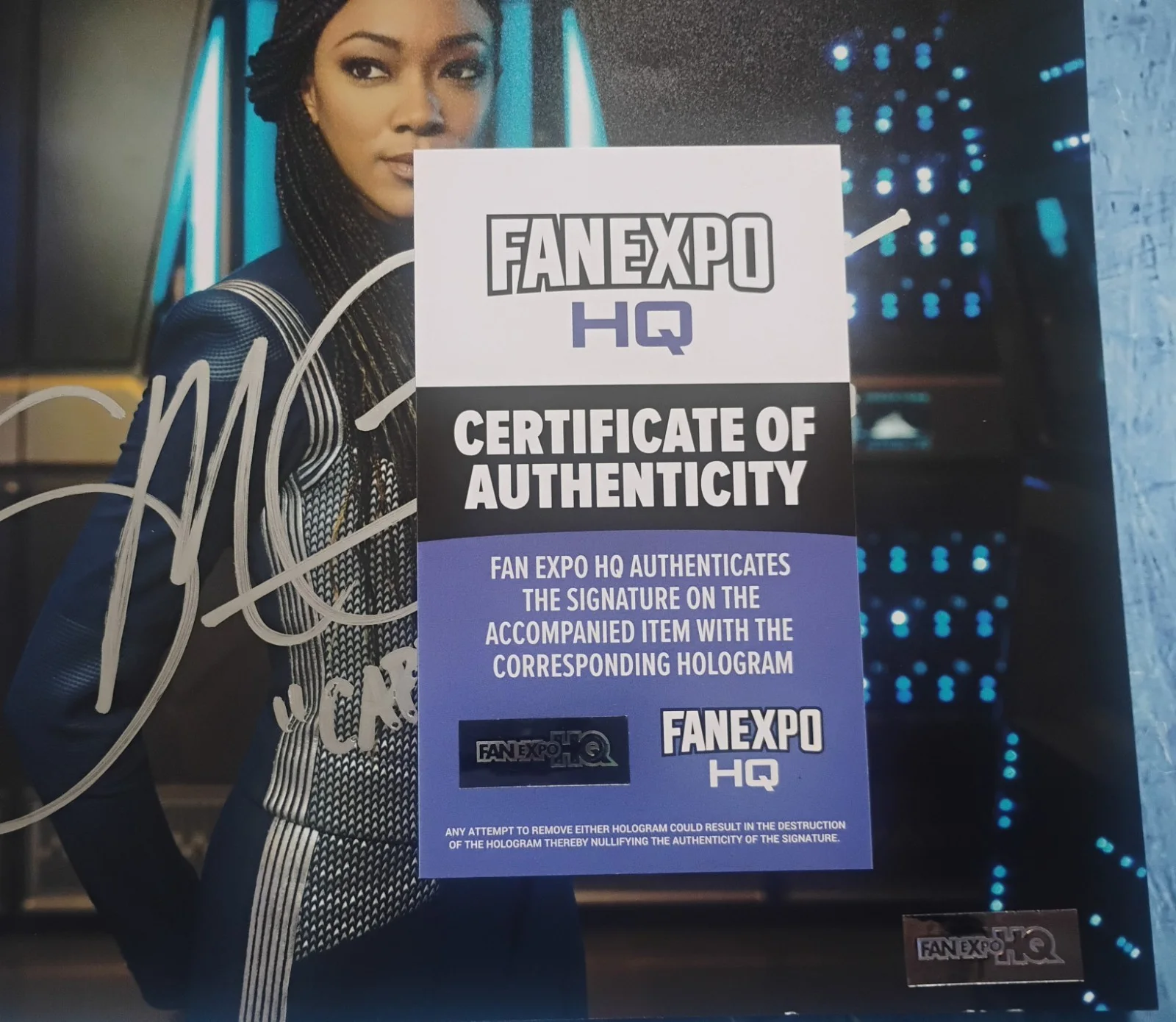 Sonequa Martin Green Hand Signed 8x10 Photo COA Star Trek NO US TARIFFS, изображение 4