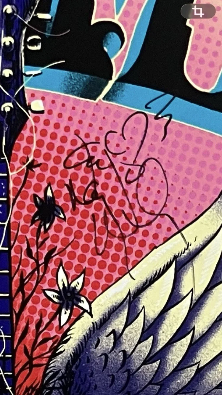 HEART THE BAND ANN/NANCY WILSON SIGNED/AUTOGRAPHED CONCERT POSTER WITH COA, изображение 3