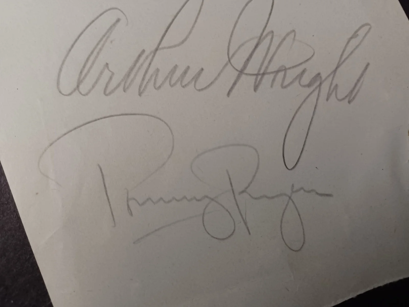 Arthur Wright, Tommy Rogers, Steiner Sisters Signed Album Page - Orchestra, image 4