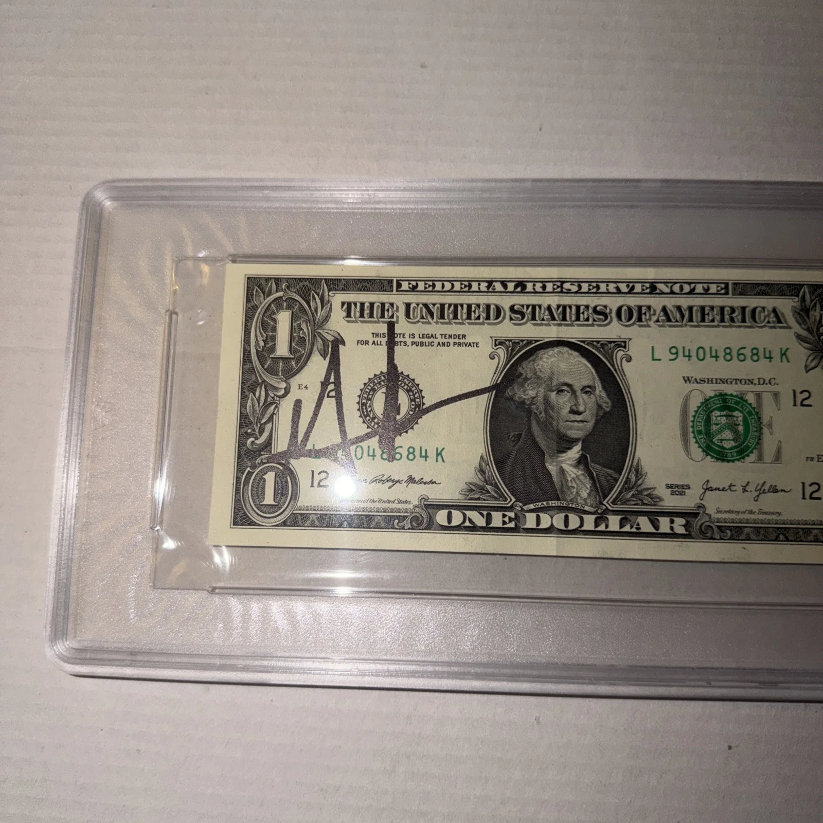Gavin Newsom Signed Autographed One Hundred Dollar Bill PSA/DNA Authenticated, image 2