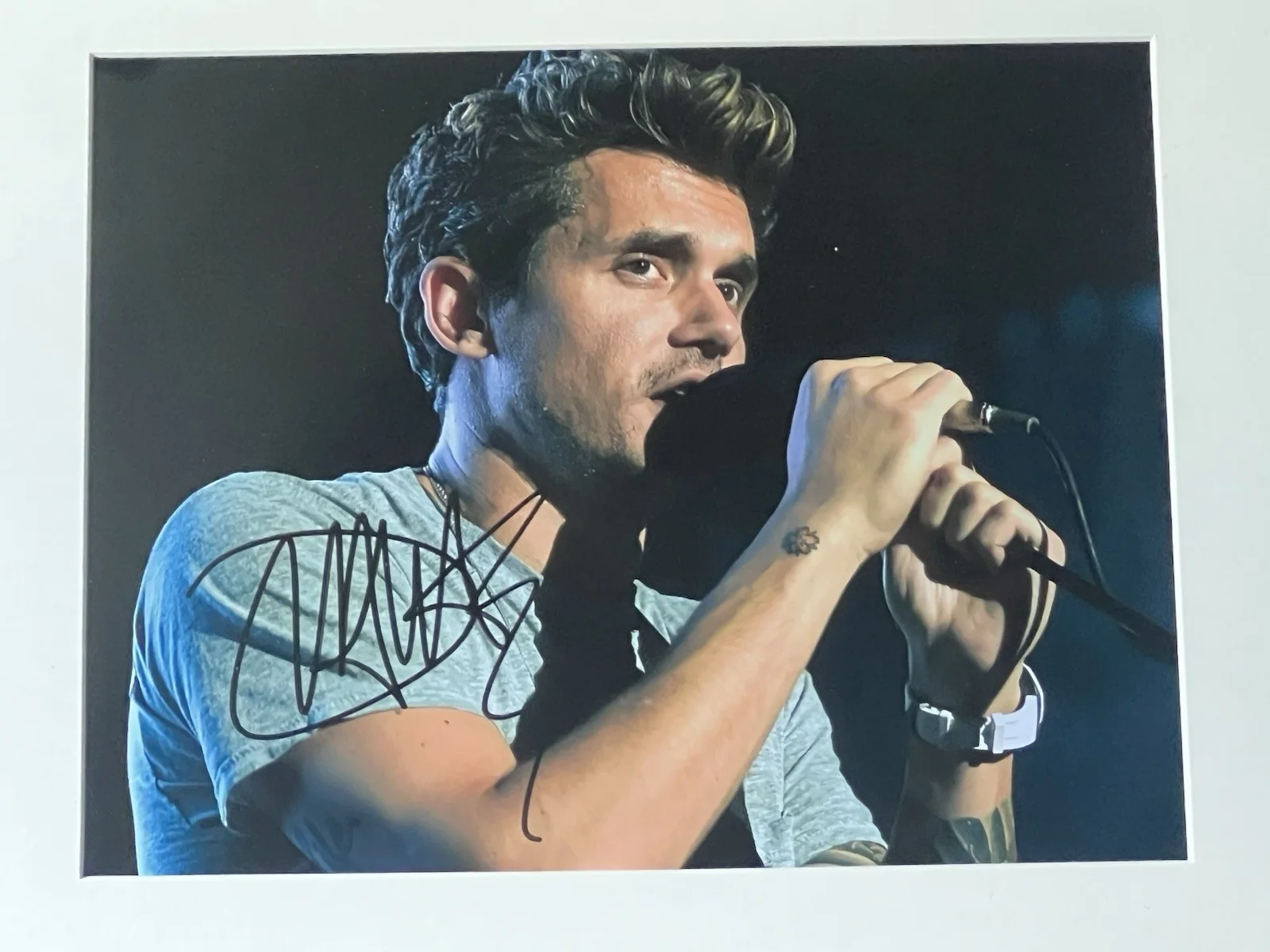 JOHN MAYER Autographed 8 X 11.5 Fully Matted & Framed Signed Photo, изображение 3