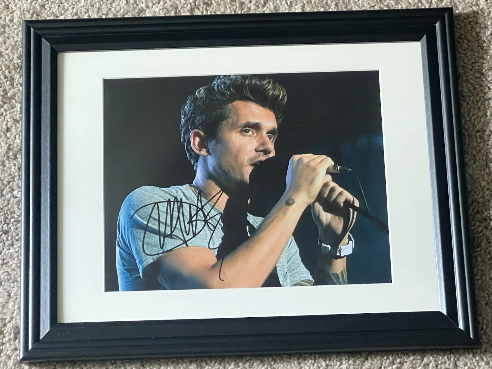 JOHN MAYER Autographed 8 X 11.5 Fully Matted & Framed Signed Photo, изображение 4