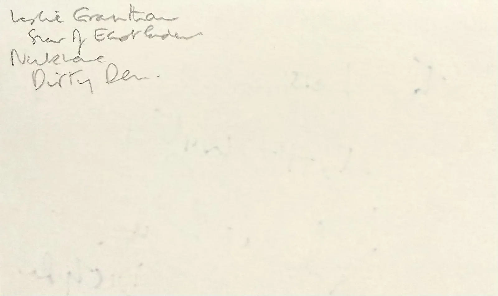 Leslie Grantham — LESLIE GRANTHAM Signed Autographed 3"x 5" INDEX CARD EastEnders The Uninvited, image 4