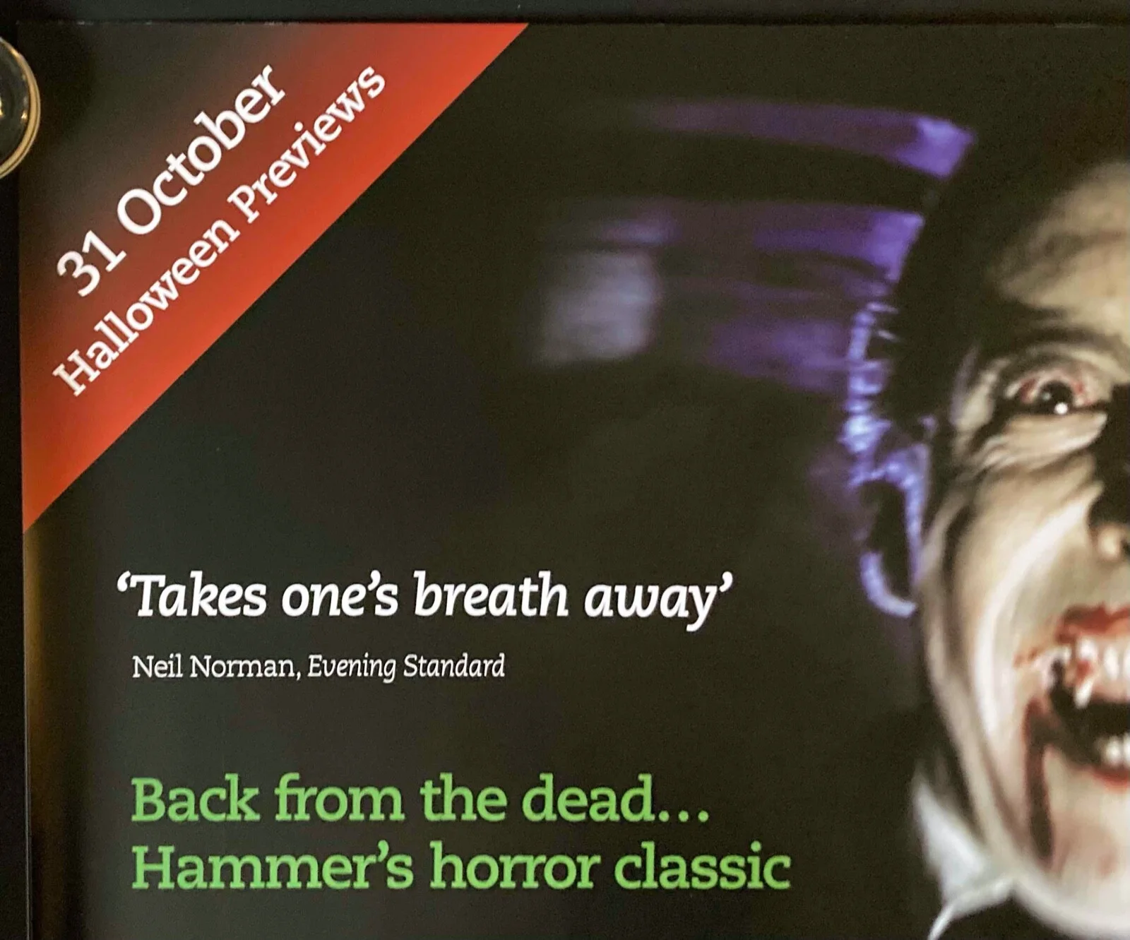 Dracula ORIGINAL Quad Movie Film Cinema Poster Christopher Lee HAMMER BFI 2007RR, изображение 2