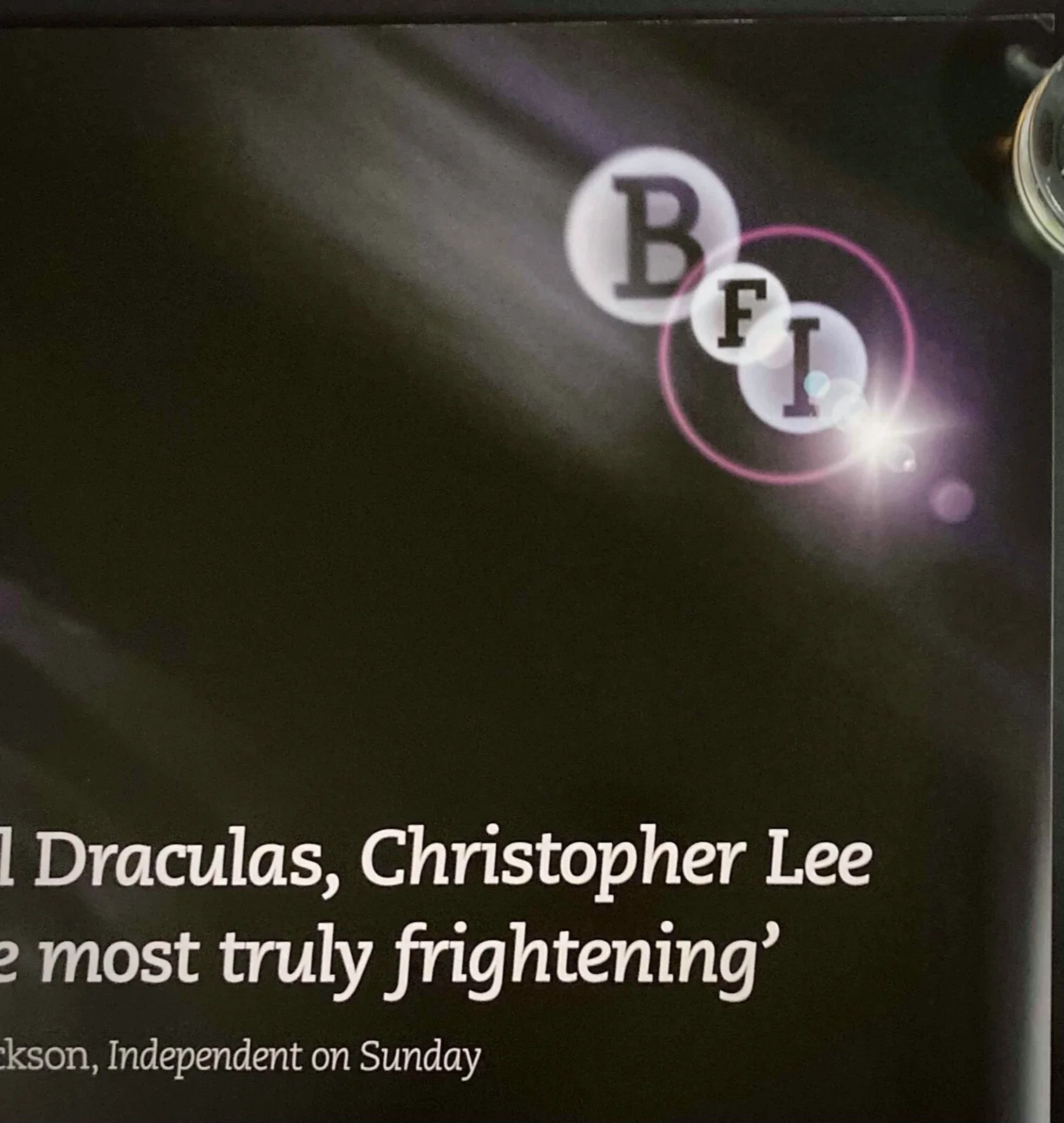 Dracula ORIGINAL Quad Movie Film Cinema Poster Christopher Lee HAMMER BFI 2007RR, изображение 3